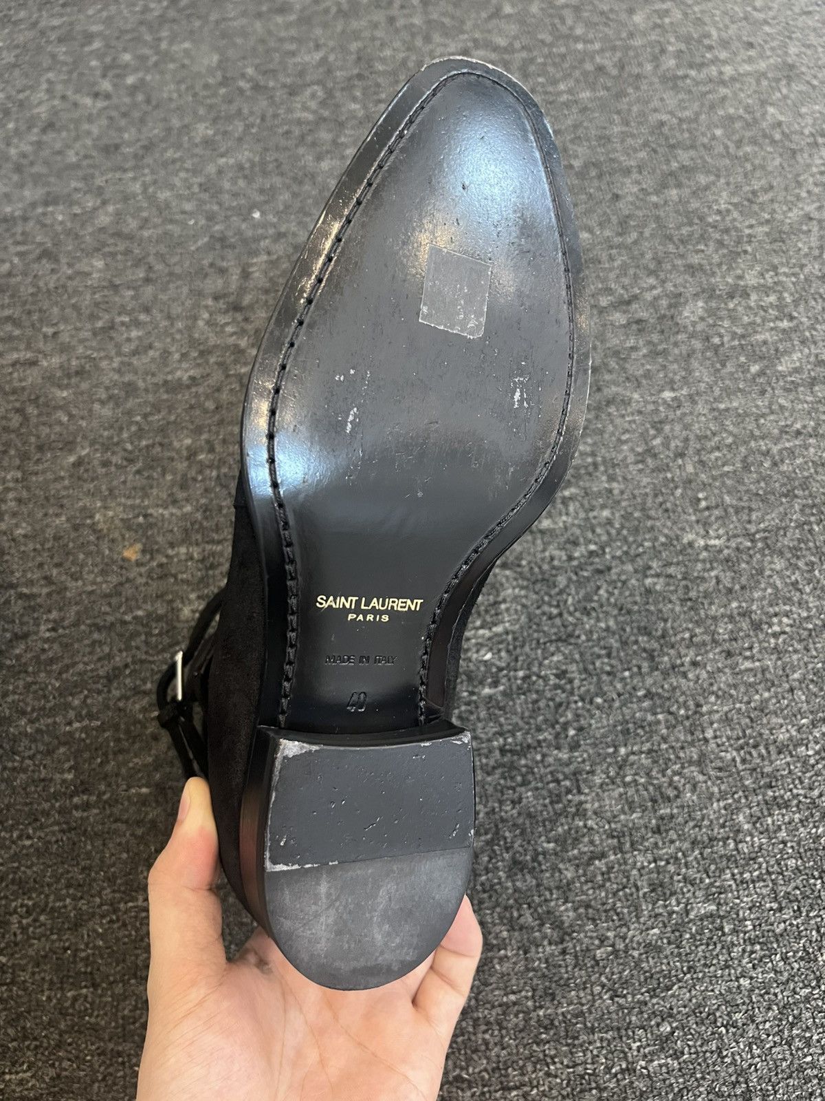 Hedi Slimane Saint Laurent Jodhpur Boots In Suede Black Size US 7 / EU 40 - 5 Thumbnail