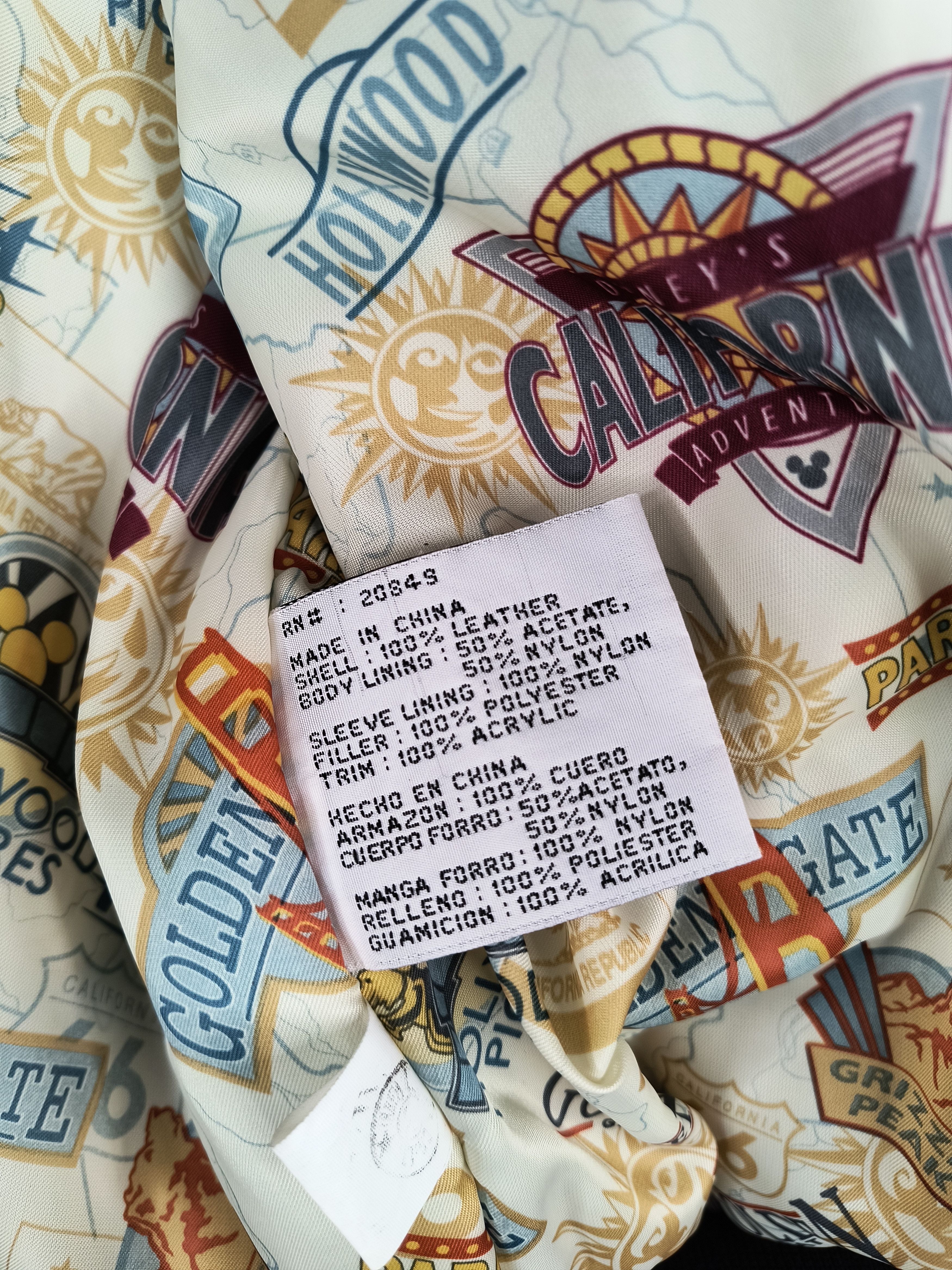 Disney Vintage Y2K Disneyland California adventure leather jacket Size US XL / EU 56 / 4 - 11 Thumbnail
