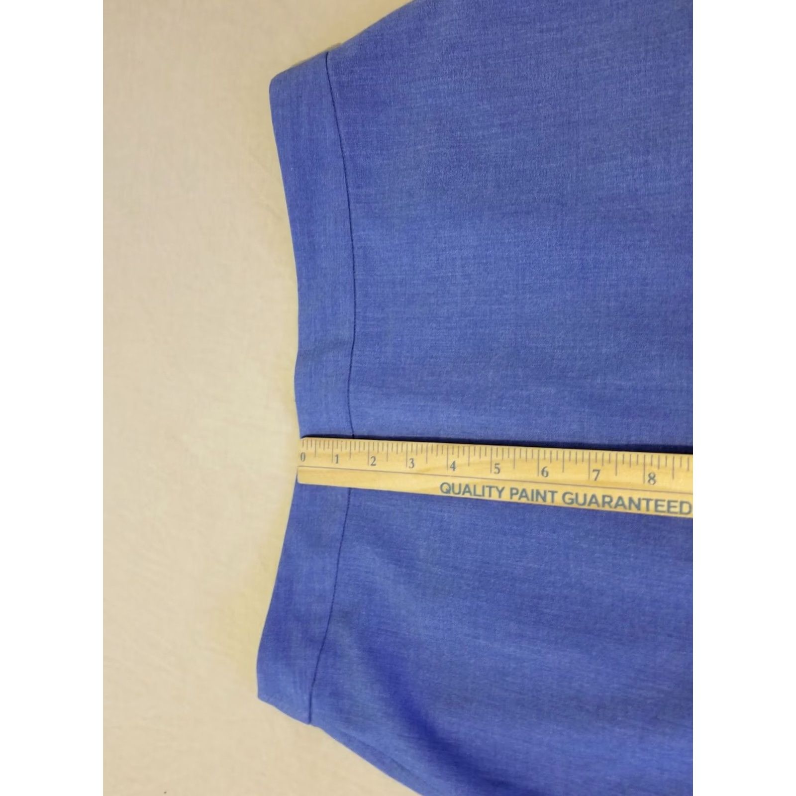 Banana Republic Womens Banana Republic Skirt 6 Blue Knee Length Cotton Straight & Pencil Size 28" / US 6 / IT 42 - 6 Thumbnail