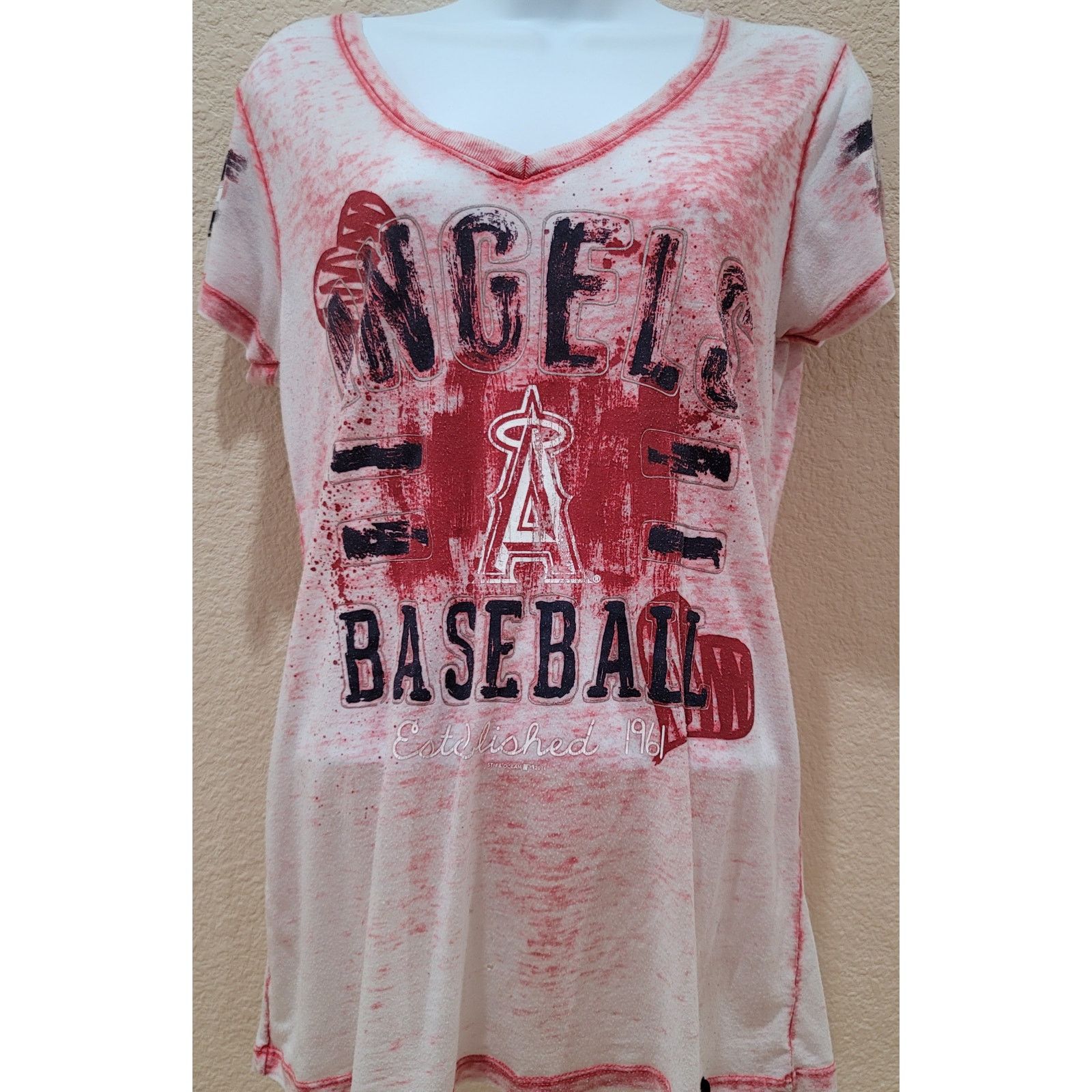 Other Anaheim Angels Baseball Painted Messy Look Graphic Shirt M Size M / US 6-8 / IT 42-44 - 1 Thumbnail