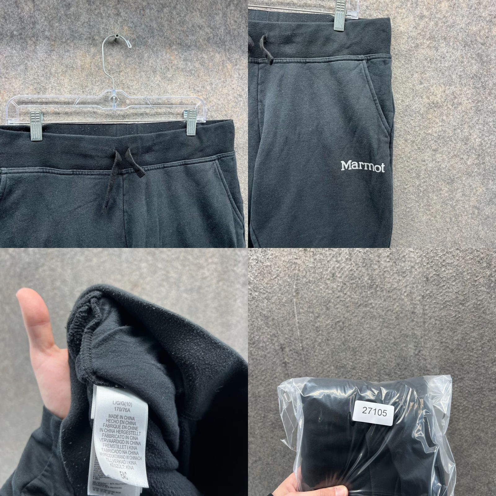 Marmot VINTAGE? Marmot Jogger Womens Large Adult Black Athletic Sweatpants Fleece Tapered Size 36" / US 14 / IT 50 - 8 Thumbnail