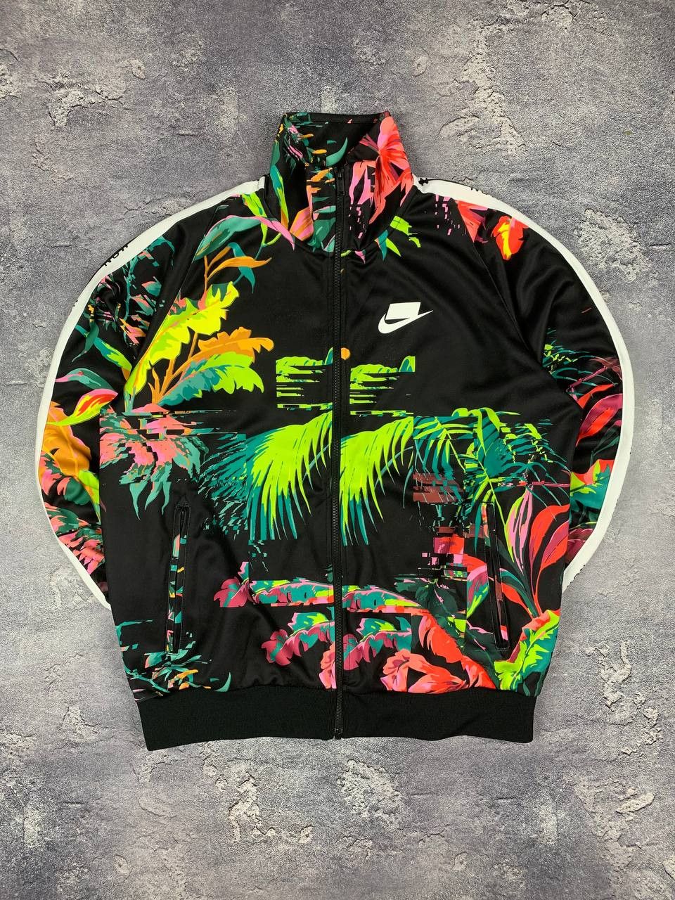 Nike Nike Men's Full Zip Tropical Print Track Jacket Size US M / EU 48-50 / 2 - 1 Thumbnail