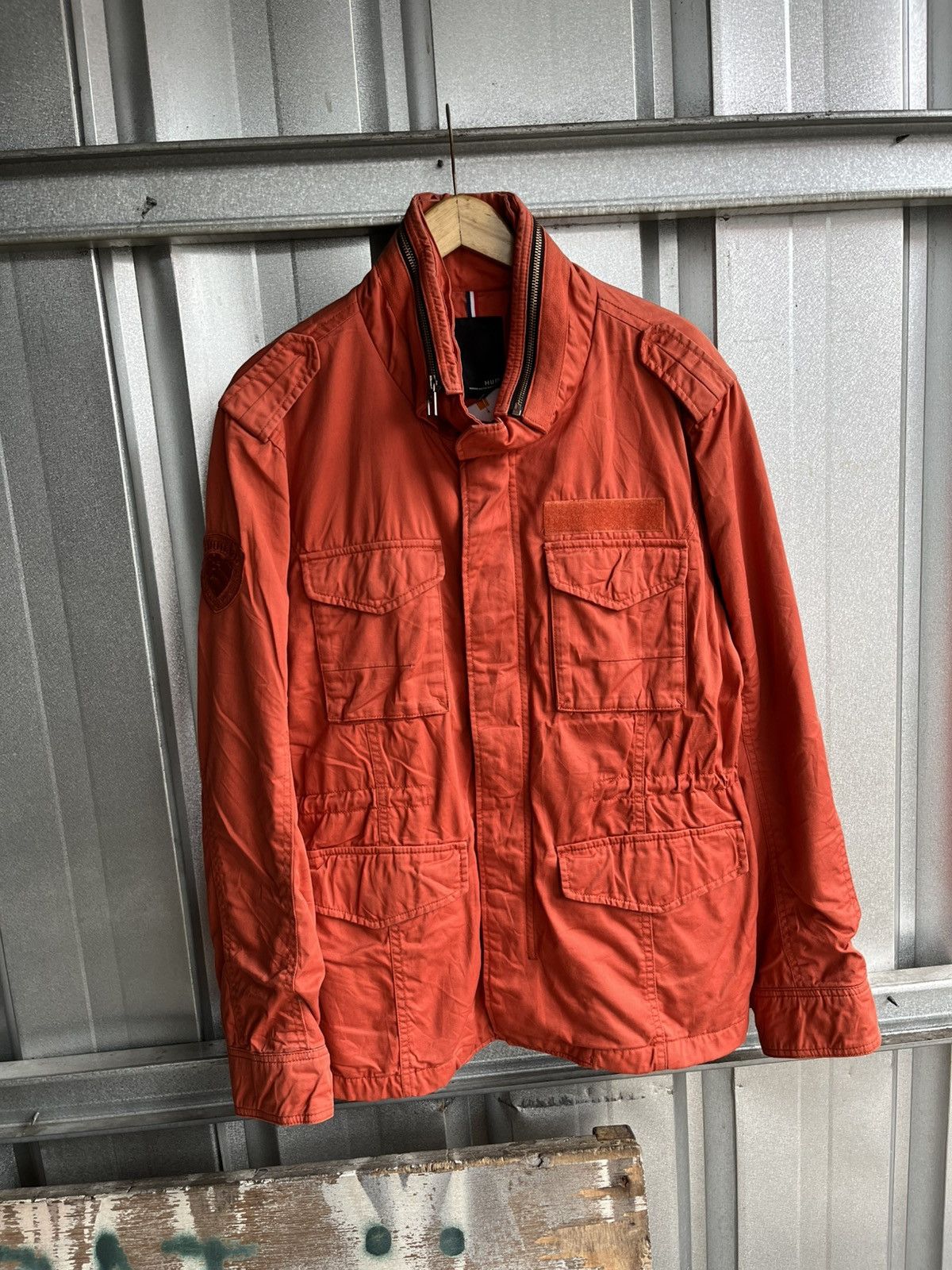 Japanese Brand Hum parka jacket m65 style orange Size US L / EU 52-54 / 3 - 2 Thumbnail