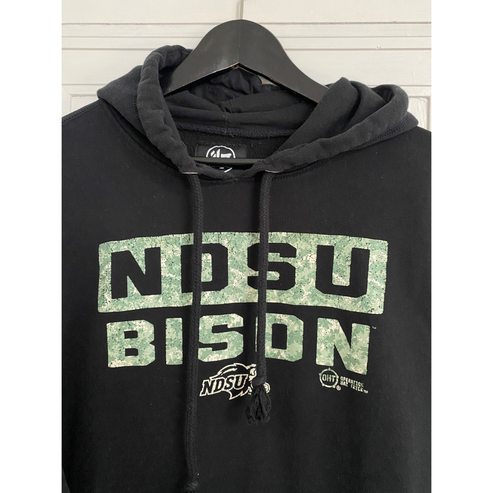 47 Brand NDSU Bison Black and Green Camo Hoodie Men's Size Large Size US L / EU 52-54 / 3 - 2 Thumbnail