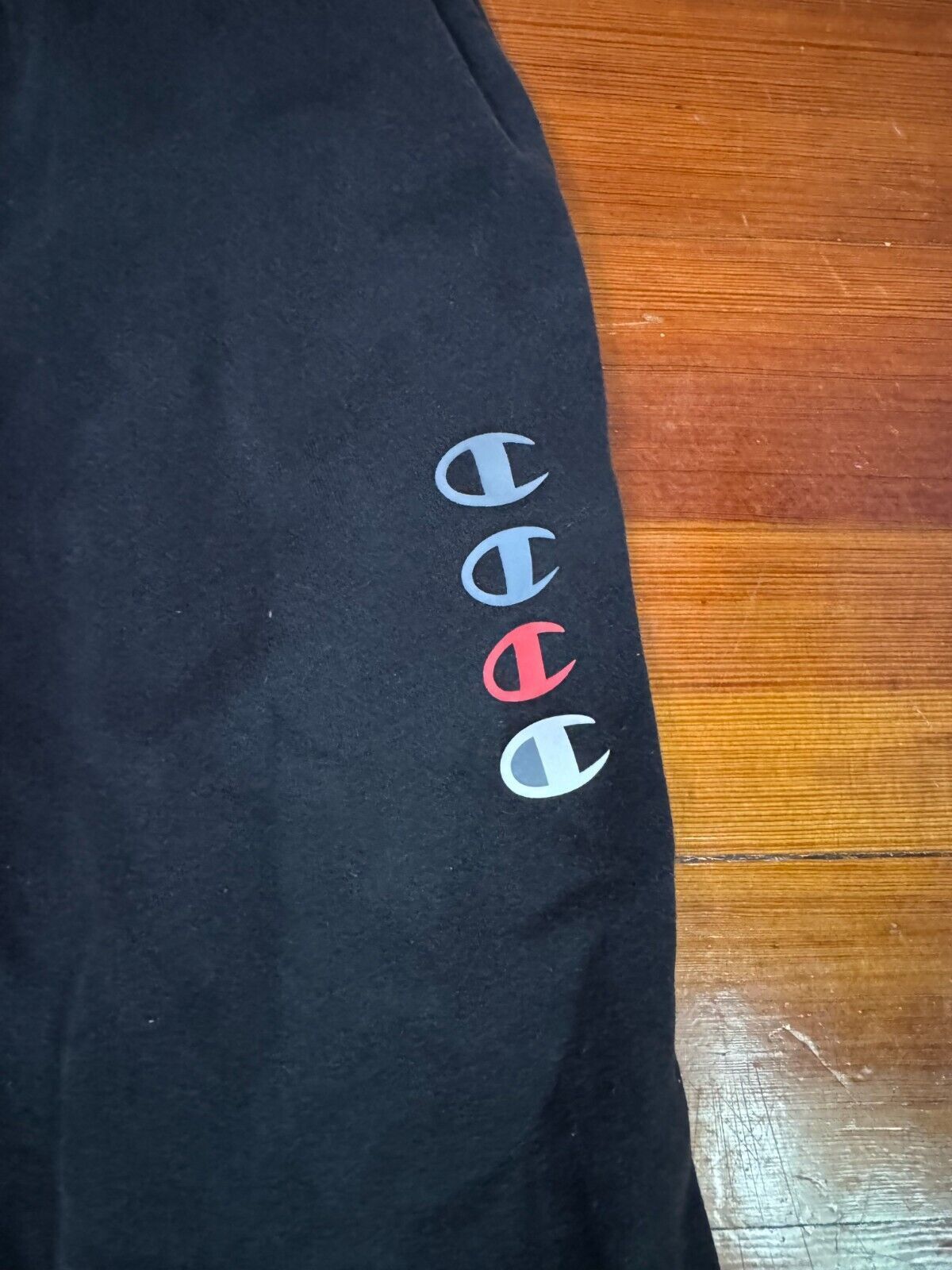 Champion Champion Triple Logo Black Red White Fleece Jogger Sweatpant Size US 30 / EU 46 - 3 Thumbnail
