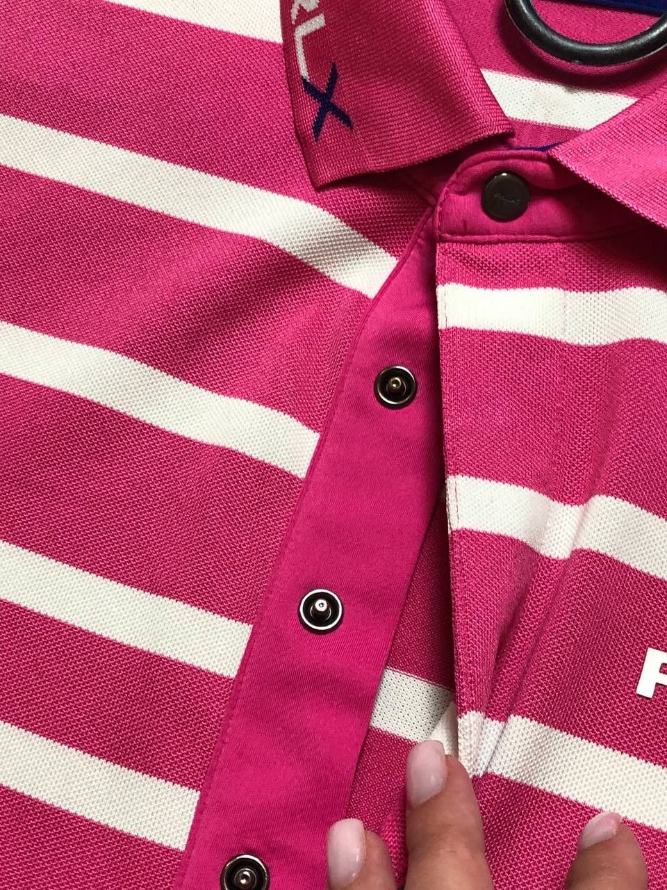 Polo Ralph Lauren Vintage Polo RLX Ralph Lauren Polo Pink Print Striped Size US M / EU 48-50 / 2 - 5 Thumbnail