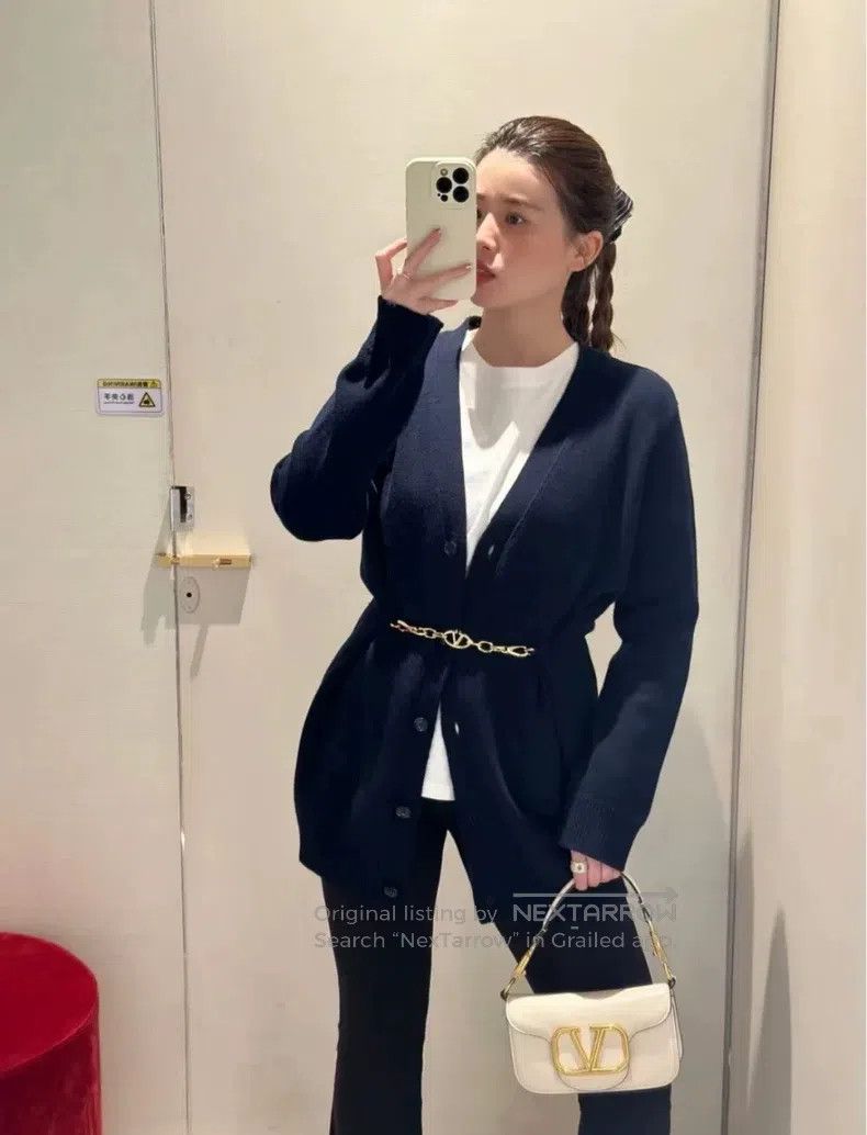 Valentino Valentino Navy wool coat Size S / US 4 / IT 40 - 1 Thumbnail