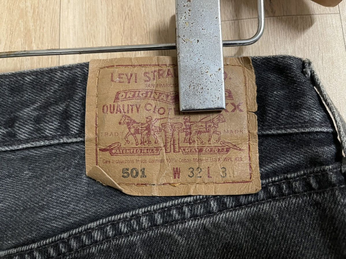 Levi's Vintage Levi’s 501 Jeans Super Black W31 L39 Made in USA Size US 31 - 10 Thumbnail