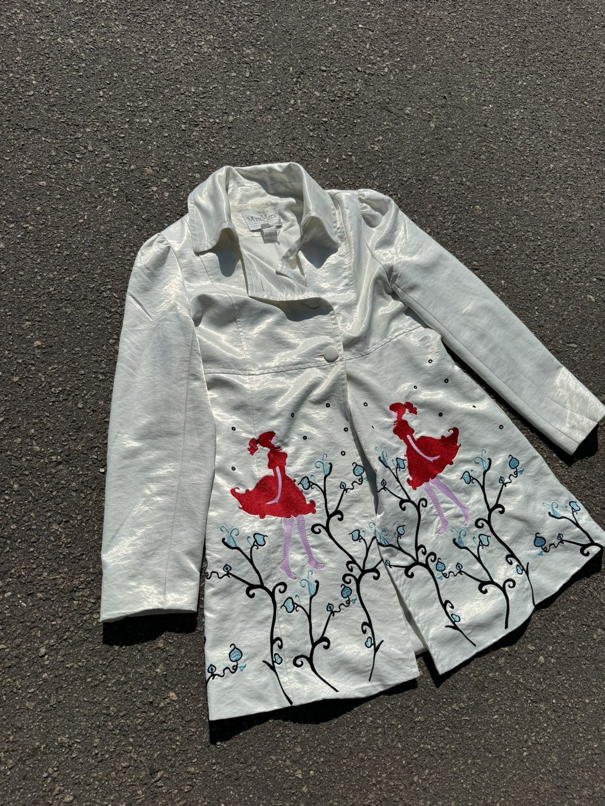 Max Mara vintage coat max mara full print luxury y2k Size L / US 10 / IT 46 - 2 Thumbnail