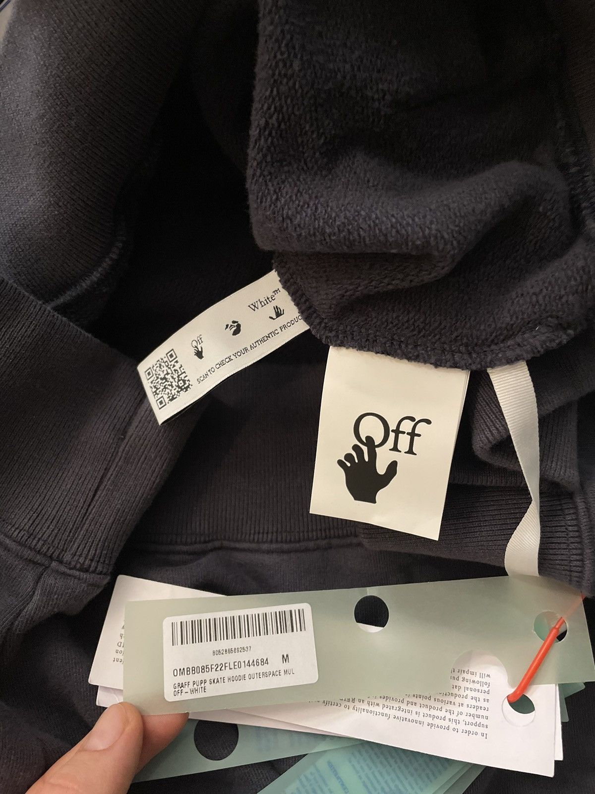 Off-White Off-White Graffiti-print Graff Pupp Hoodie Sweatshirt Size US M / EU 48-50 / 2 - 5 Thumbnail