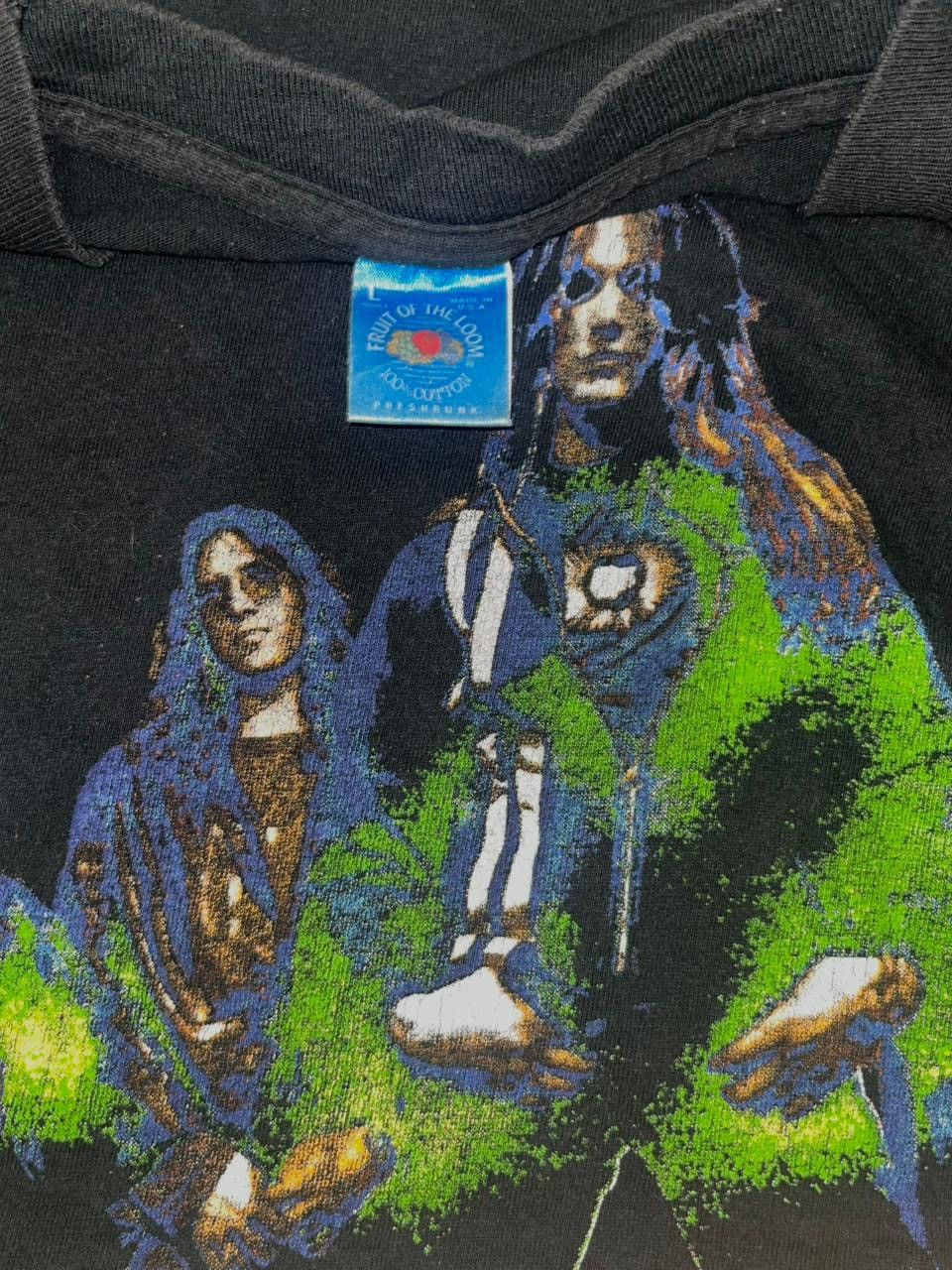 Vintage Vintage T-shirt Skid Row Tour 1995 Size US XL / EU 56 / 4 - 3 Thumbnail