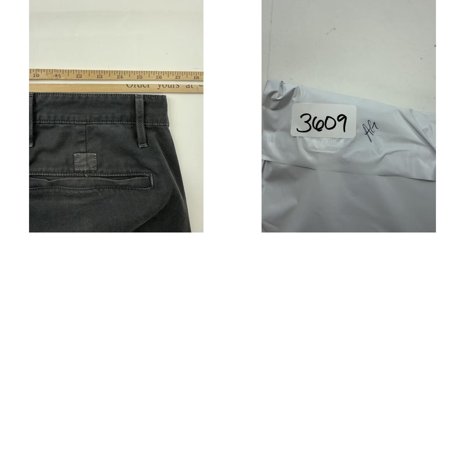 Vintage AG Adriano Goldschmied Pants Mens 33x29 Black Chino Straight Leg Casual Size US 33 - 8 Thumbnail
