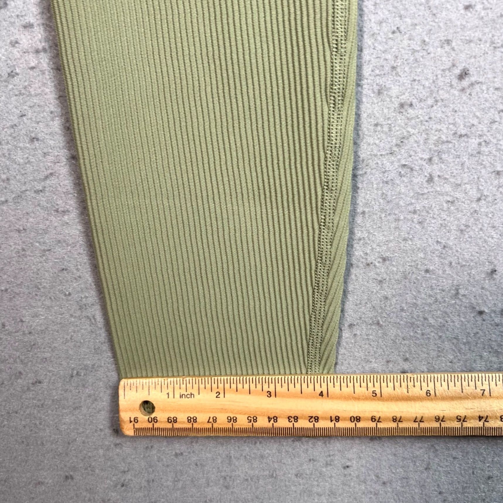 Athleta VINTAGE Athleta Elation Rib Leggings Womens Large Light Green High-Waisted Yoga Size 36" / US 14 / IT 50 - 7 Thumbnail