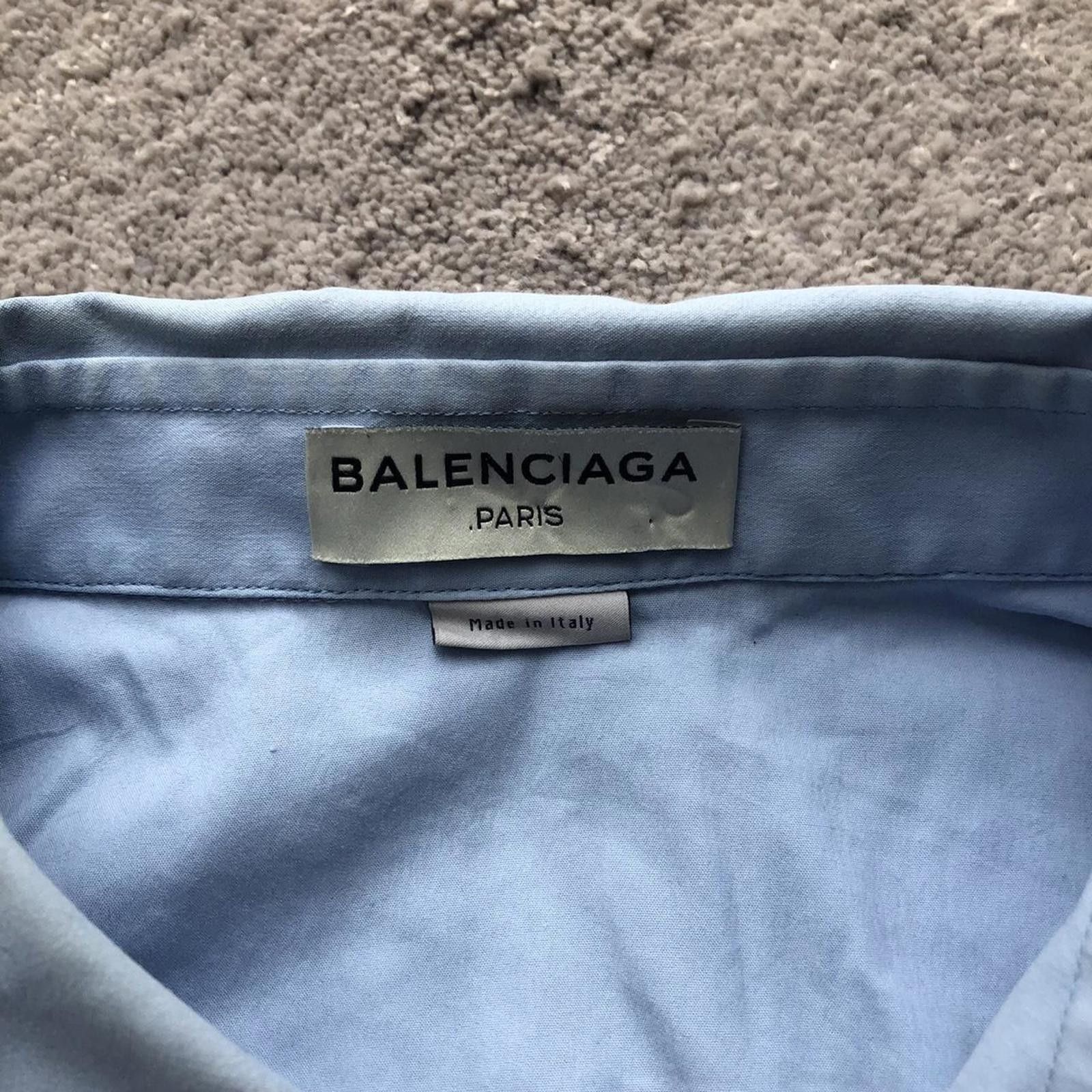 Balenciaga Balenciaga Paris Button Up Shirt Size US L / EU 52-54 / 3 - 3 Thumbnail
