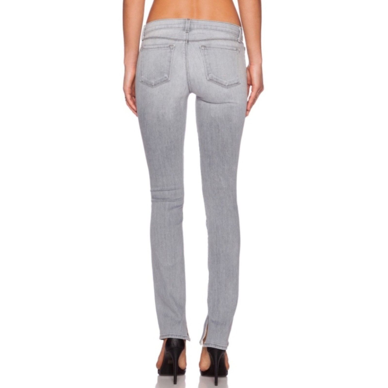 J Brand J BRAND Mid Rise RAIL Woman Distressed In Sweet Gray Wash Size 27" / US 4 / IT 40 - 3 Thumbnail