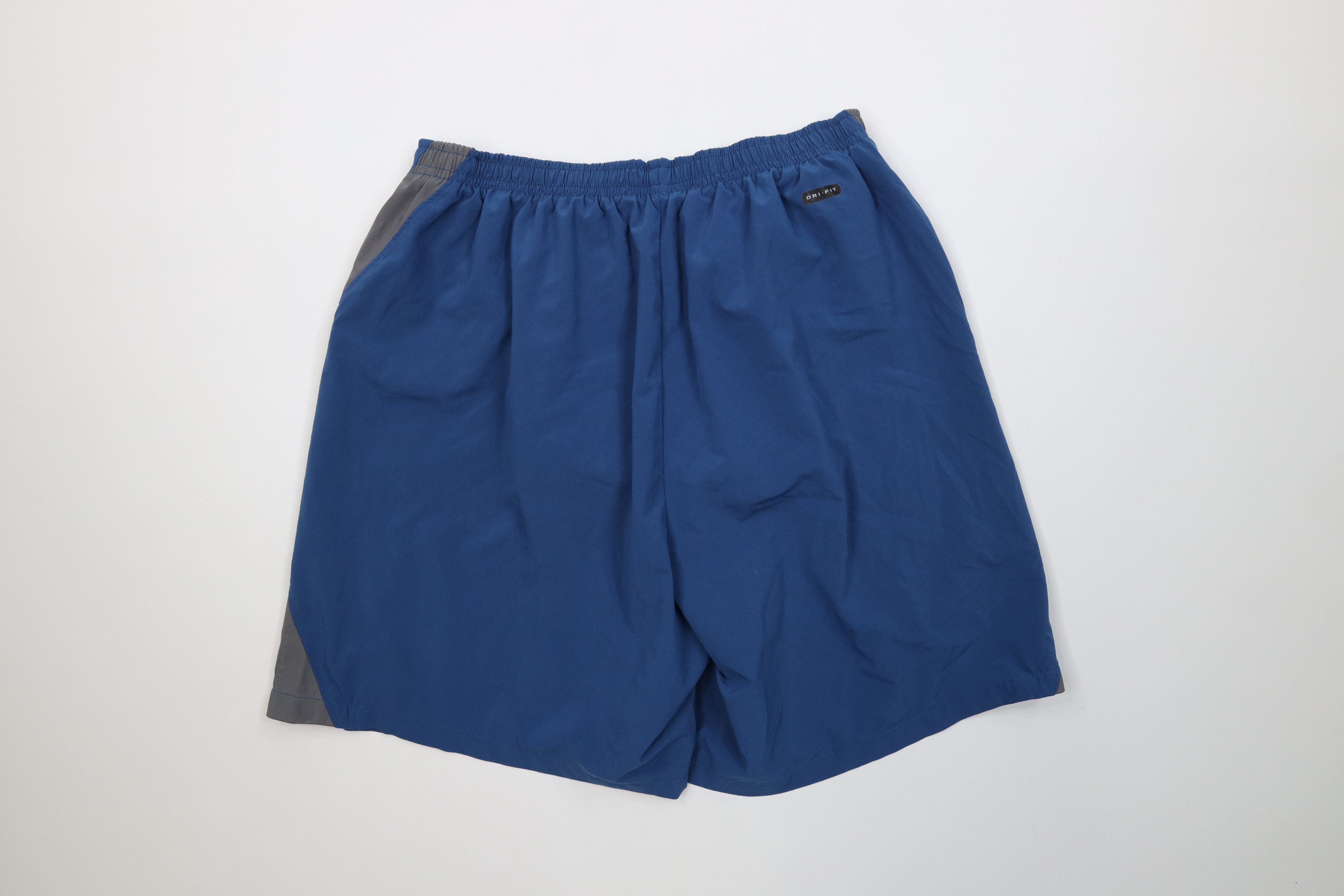 Nike Vintage Y2K Nike Mini Swoosh Lined Above Knee Shorts Blue Size US 34 / EU 50 - 8 Thumbnail