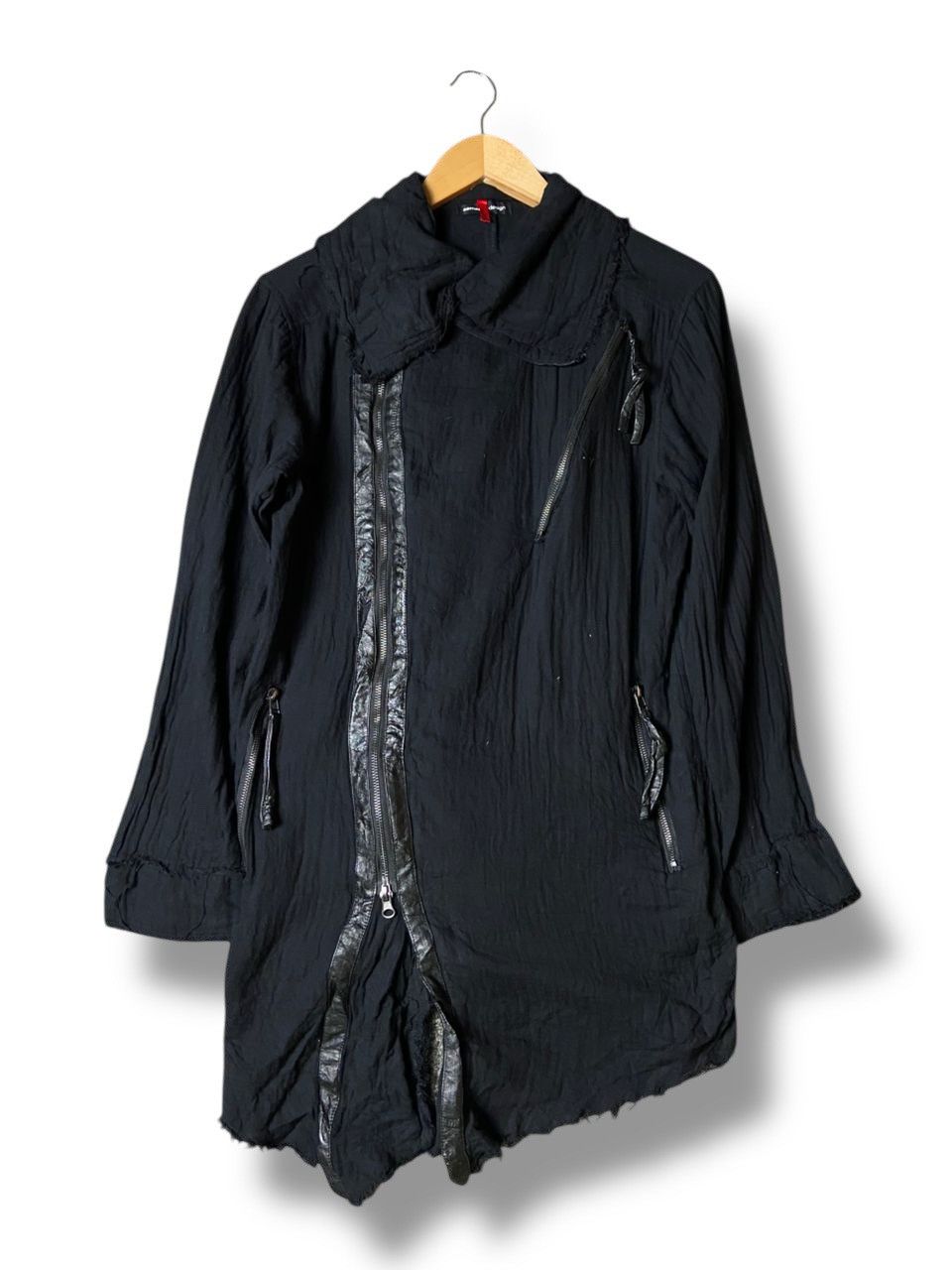 Japanese Brand × Vintage × semanticdesign Semantic Design Asymmetrical Grunge Jacket (119) Size US M / EU 48-50 / 2 - 1 Thumbnail