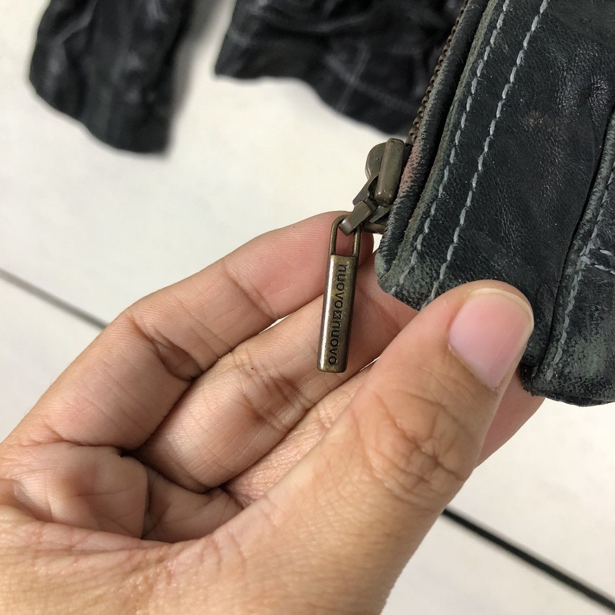 Japanese Brand Cropped Biker Leather Jacket Nouvo Nouvo Issey Miyake Size US S / EU 44-46 / 1 - 16 Thumbnail