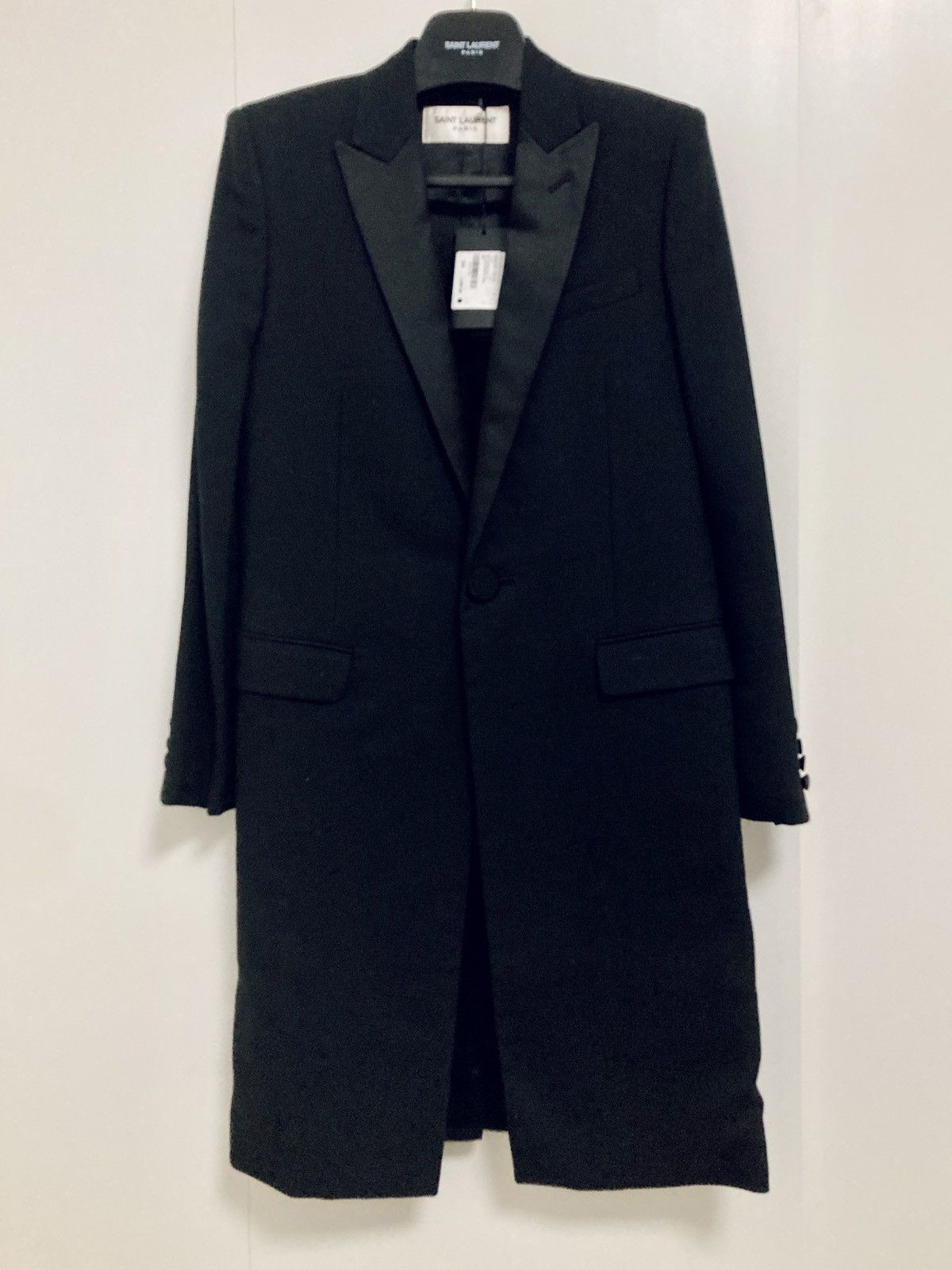 Saint Laurent Paris SAINT LAURENT BY HEDI SLIMANE 16AW LE SMOKING TUXEDO COAT Size XS / US 0-2 / IT 36-38 - 1 Thumbnail