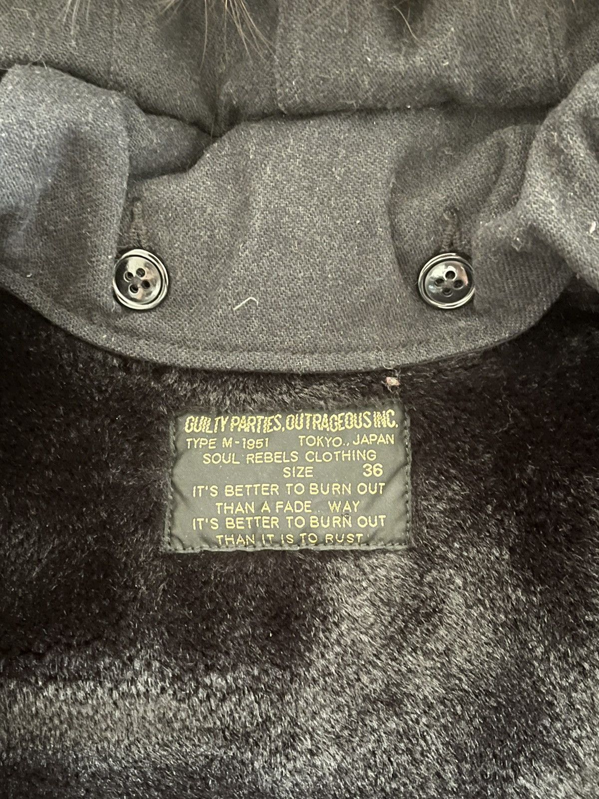 Wacko Maria Wacko Maria Mod Fur Hood Fishtail Parka M59 Military Black Size US S / EU 44-46 / 1 - 6 Thumbnail
