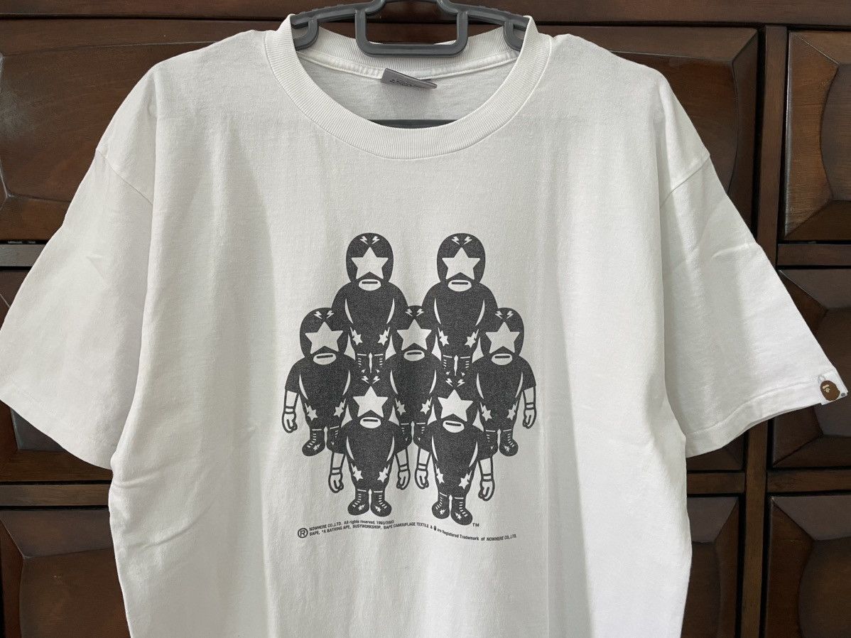 Bape Final Drop‼️ Vintage BAPE x Prowrestling Tour Bathing Ape Size US L / EU 52-54 / 3 - 3 Thumbnail