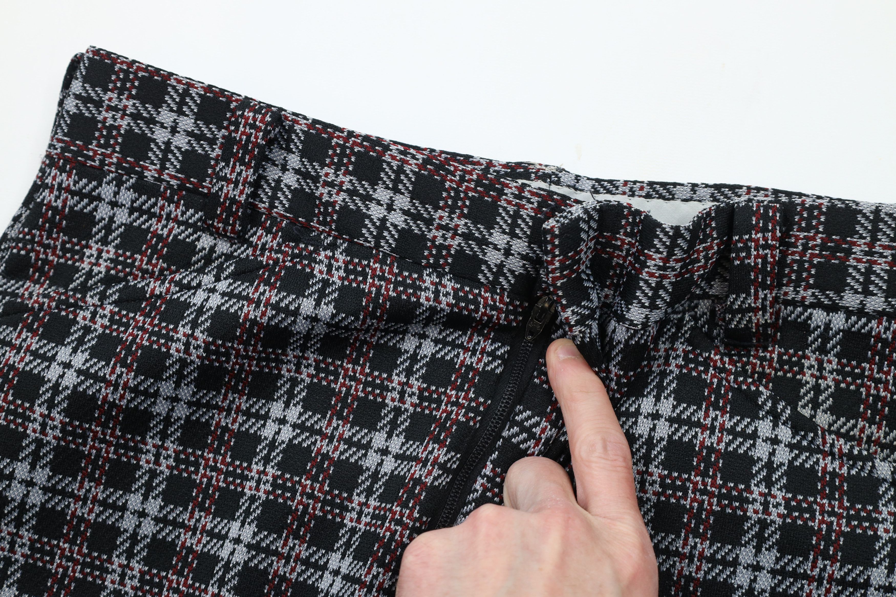 Vintage Vintage 60s 70s Streetwear Wide Leg Bell Bottoms Pants Plaid Size US 32 / EU 48 - 5 Thumbnail