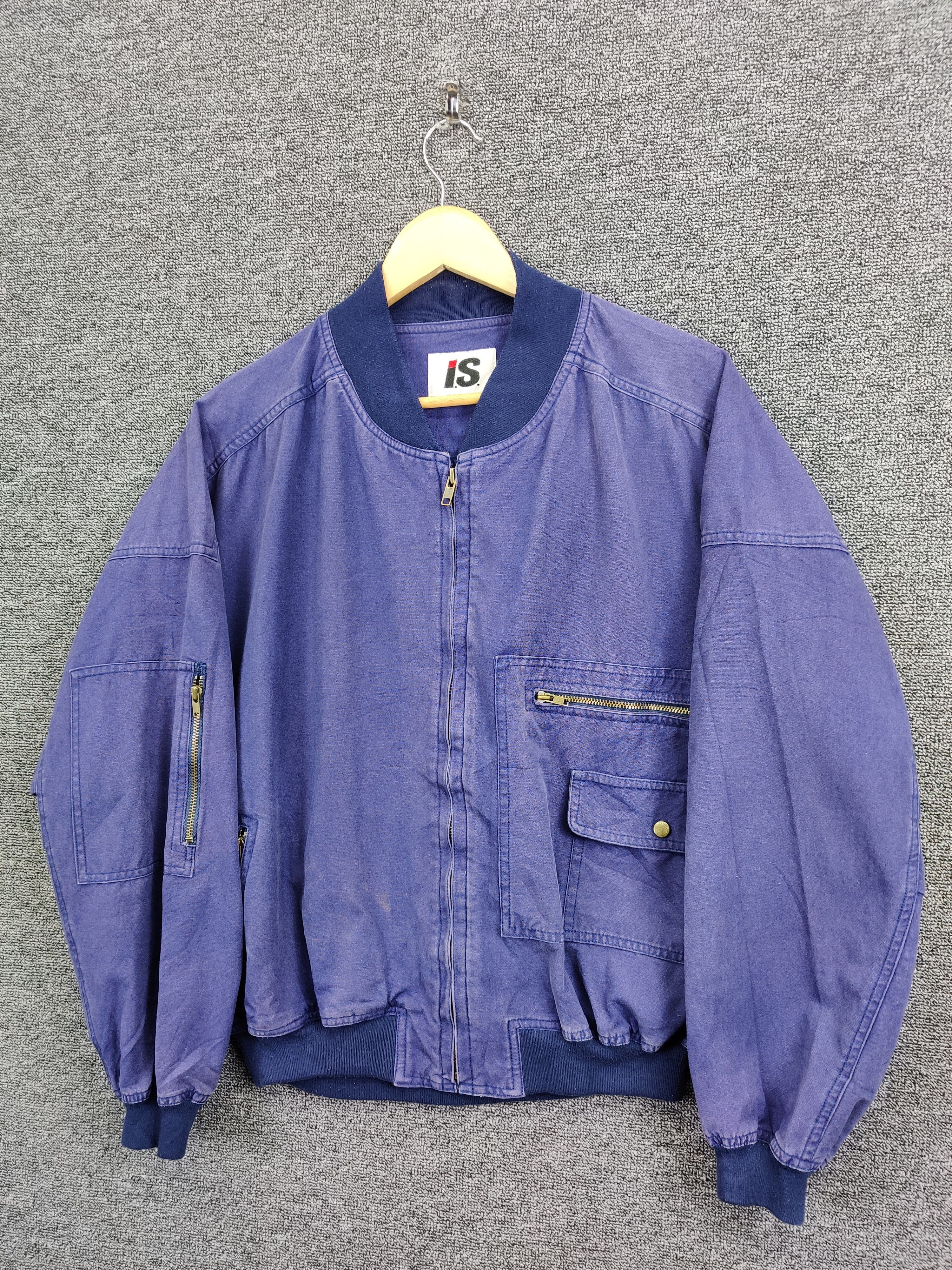Issey Miyake Vintage 80s Issey Miyake IS Bomber Jacket Size US L / EU 52-54 / 3 - 3 Thumbnail