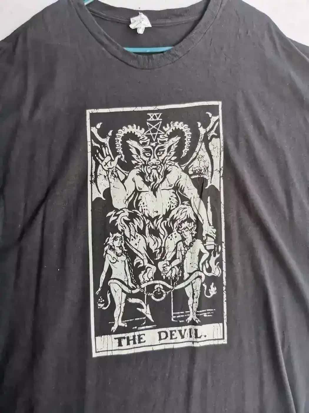 Delta Vintage Delta Pro Weight The Devil T-shirt Size US XXL / EU 58 / 5 - 2 Thumbnail