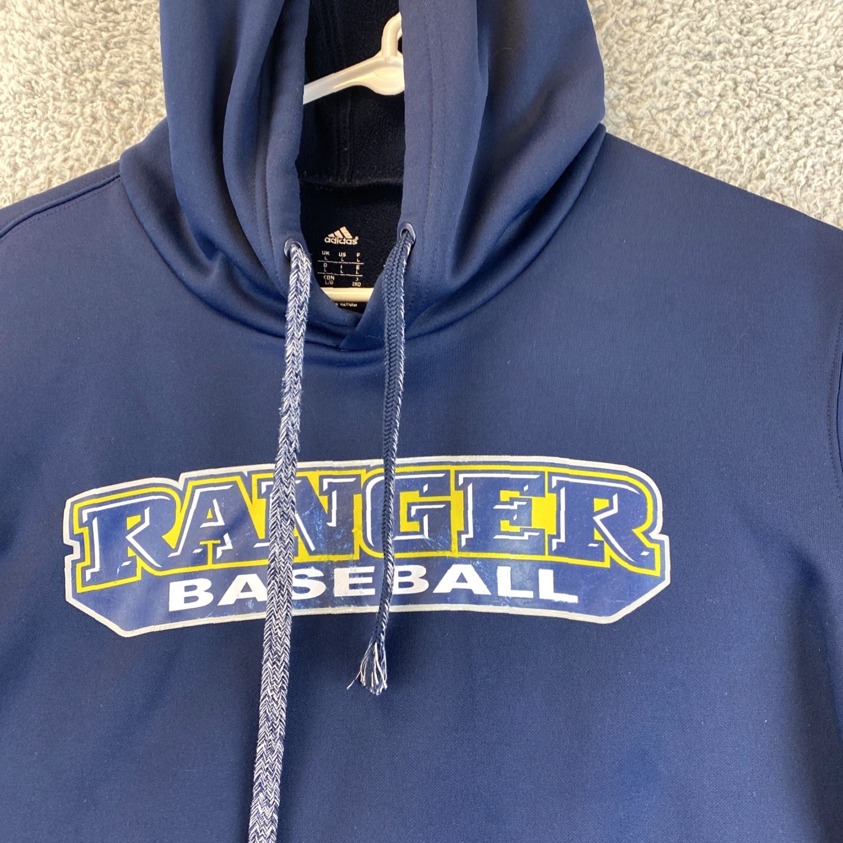 Adidas ADIDAS Rangers Baseball Hoodie Navy Blue L Women’s Pullover Sweatshirt 50-29 Size L / US 10 / IT 46 - 2 Thumbnail