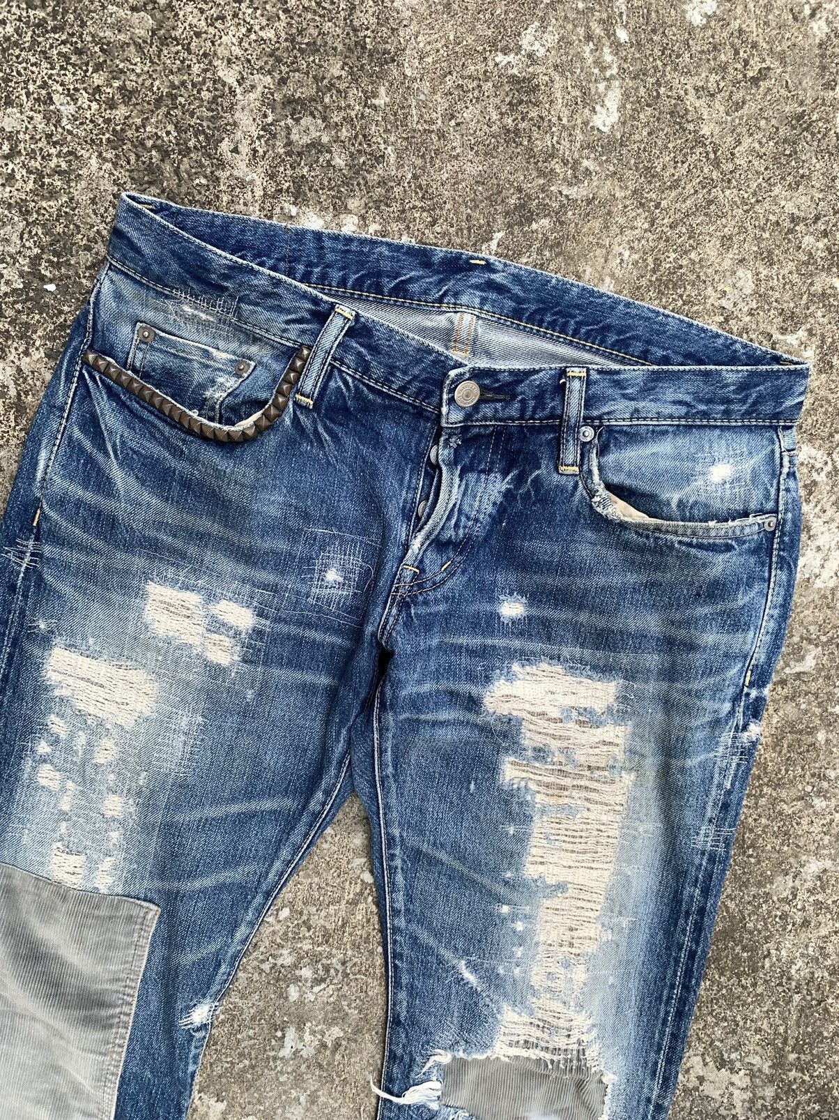 Hysteric Glamour Hysteric Glamour Disstressed Jeans Size US 35 - 5 Thumbnail
