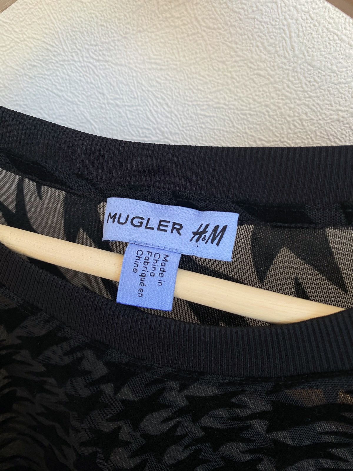Mugler Mugler x H&M Swirling Star Mesh T-Shirt Size US XXL / EU 58 / 5 - 6 Thumbnail