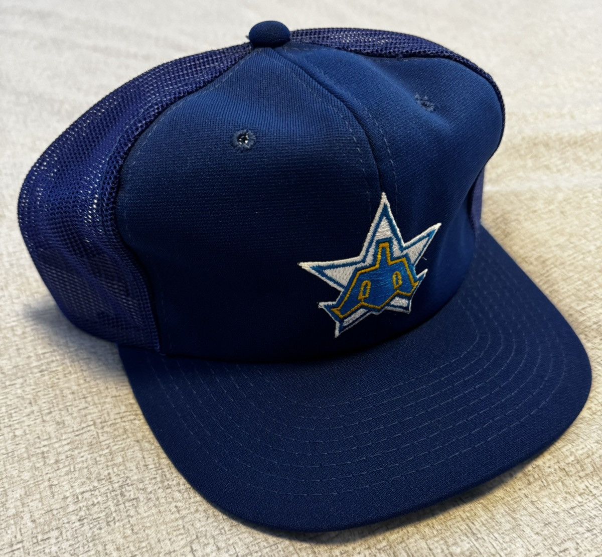 Sports Specialties Seattle Mariners Sports Specialty Snapback Mesh Trucker Blue Size ONE SIZE - 2 Thumbnail
