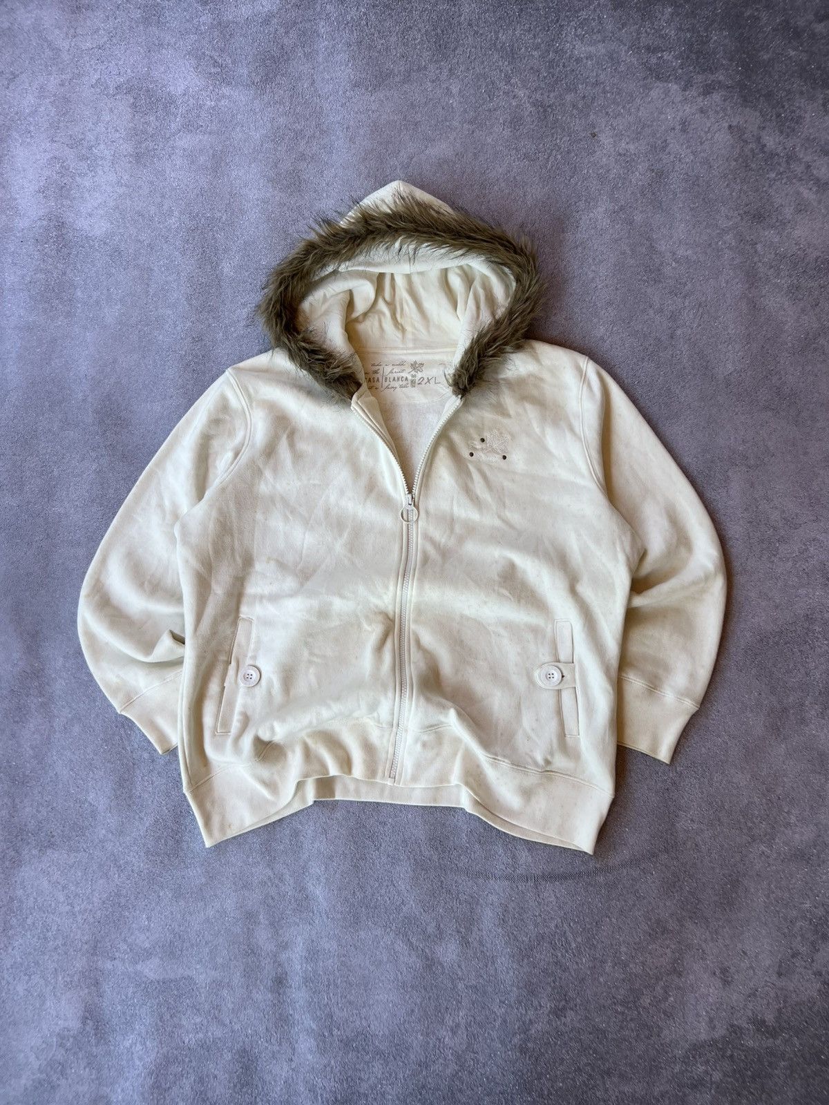 Hysteric Glamour VTG Japanese Rick Owens Style Fur Mohair White Jacket 90s Size M / US 6-8 / IT 42-44 - 11 Thumbnail