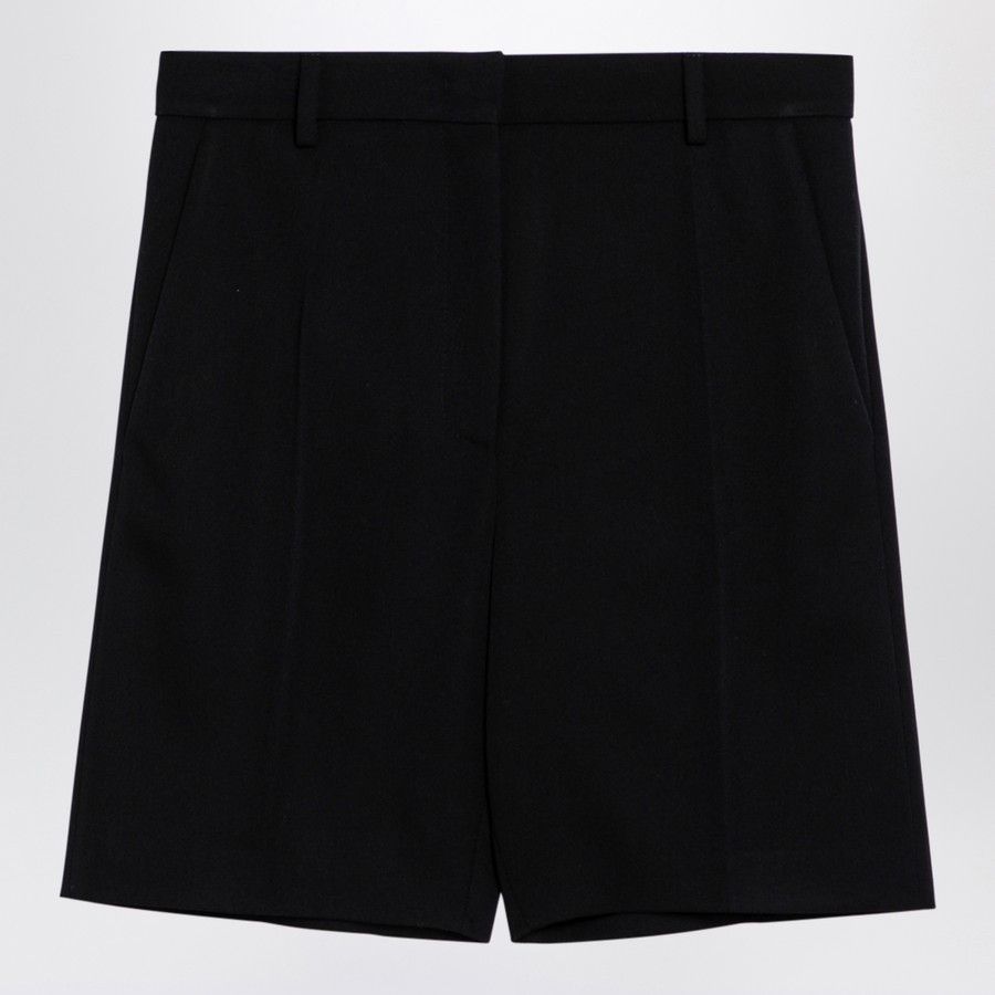 Valentino o1d2blof1024 Wool Short in Black Size 27" / US 4 / IT 40 - 1 Thumbnail