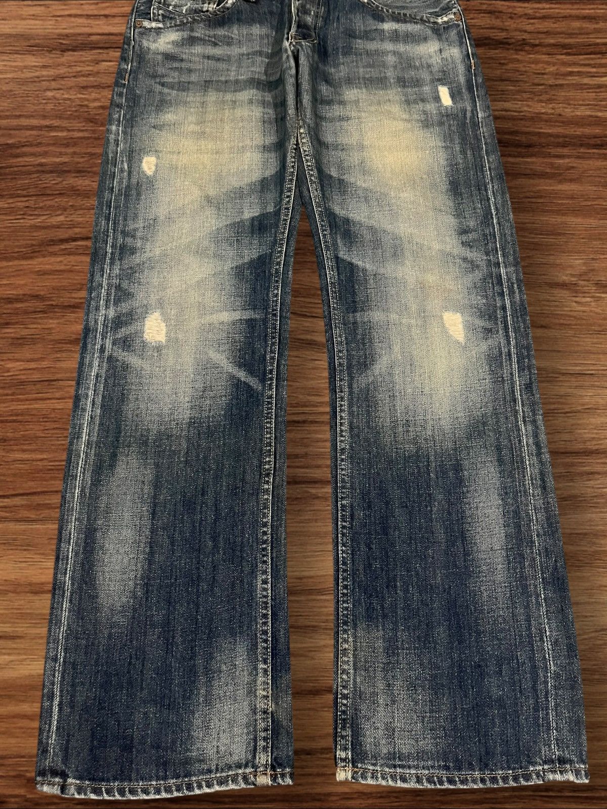 Japanese Brand Vintage Japanese Brand Blue Faded Washed Distressed Jeans Size US 32 / EU 48 - 8 Thumbnail