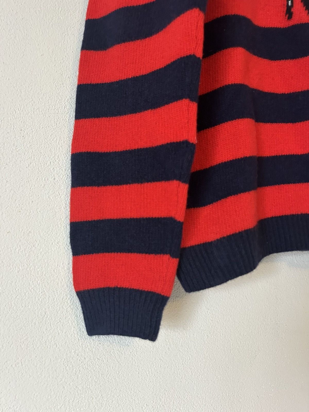 Gucci Gucci Bee Embroidered Wool Sweater - Alessandro Michele Era Size US S / EU 44-46 / 1 - 8 Thumbnail
