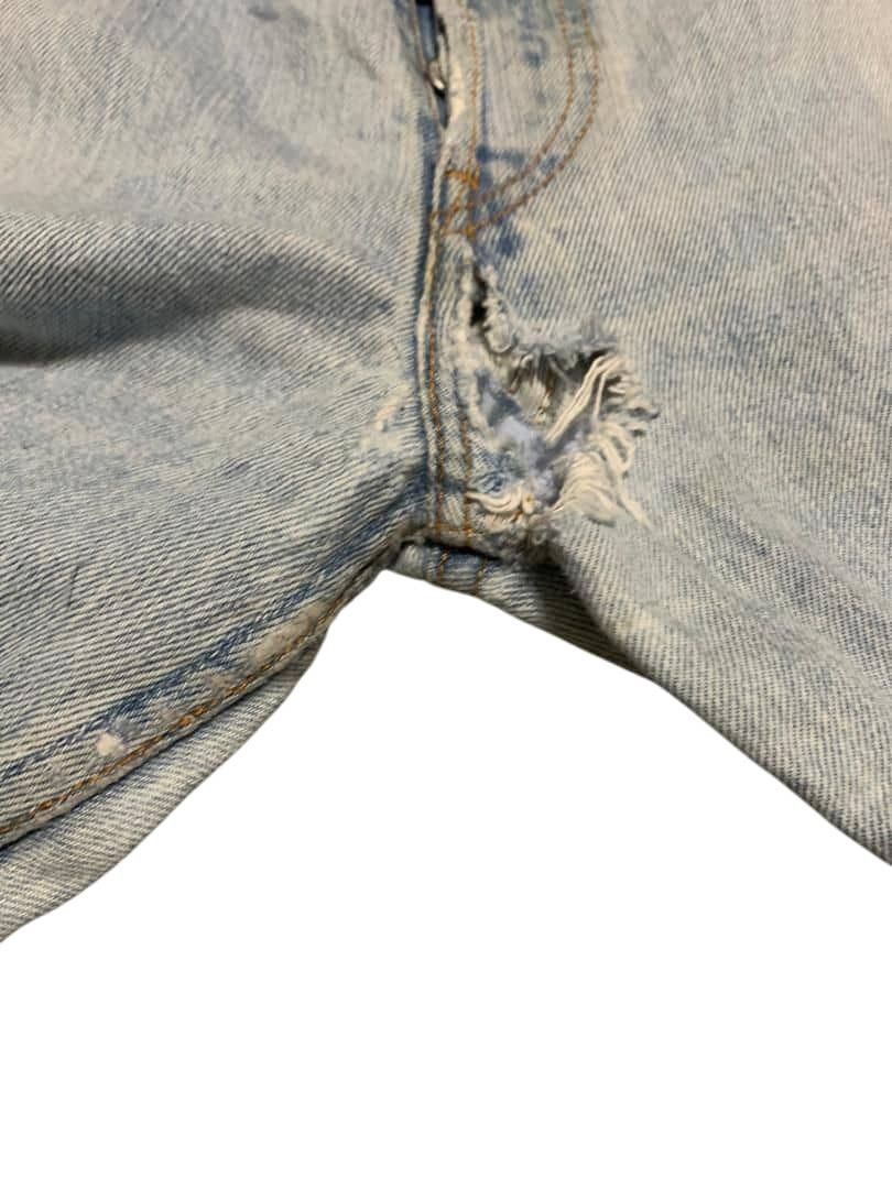 Levi's Vintage Levis 501 Straight Faded Blue Jeans Distressed Size US 34 / EU 50 - 10 Thumbnail