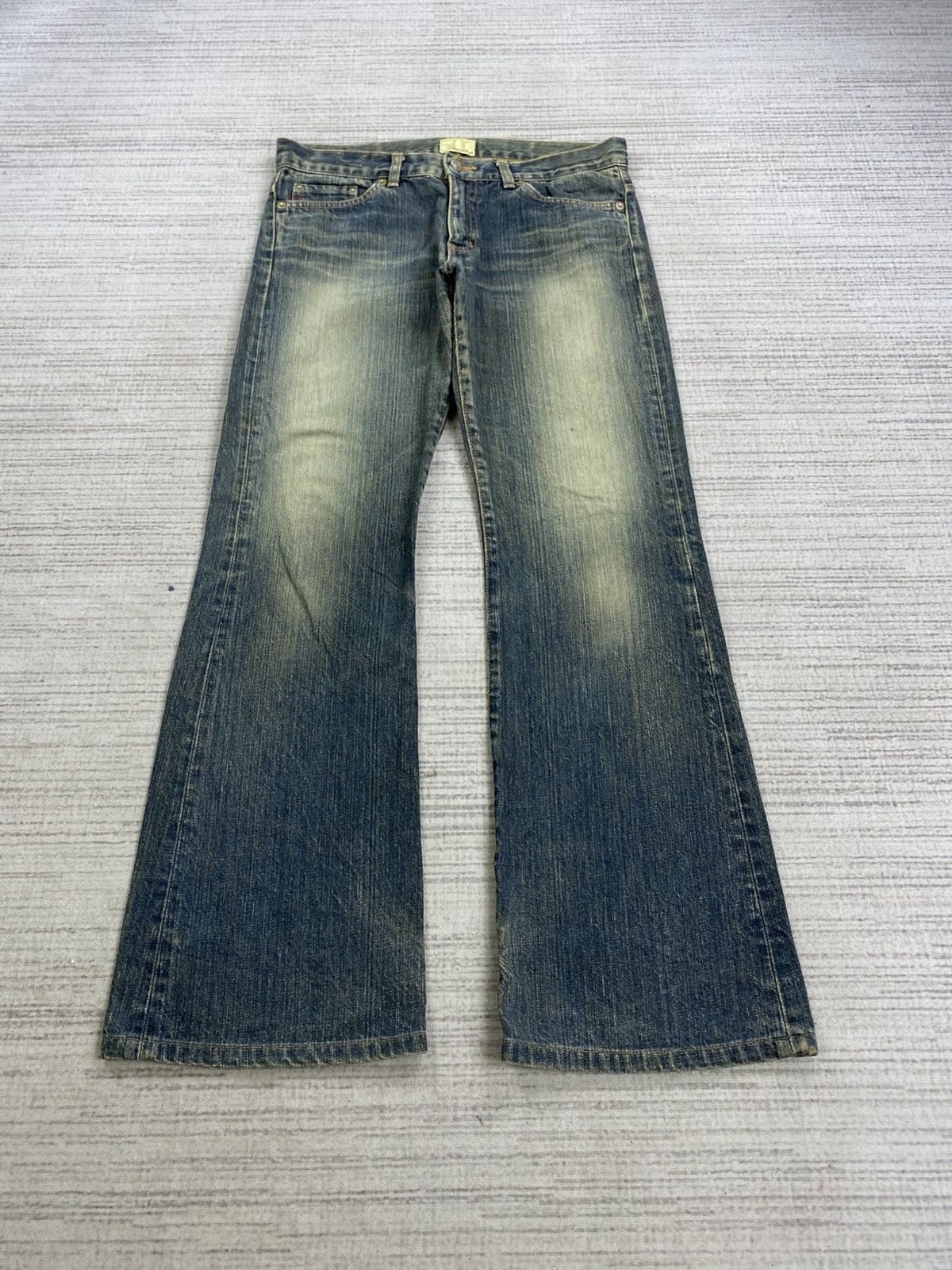 Edwin Vintage Edwin Flared Mud Wash Denim Pants Size US 31 - 1 Thumbnail