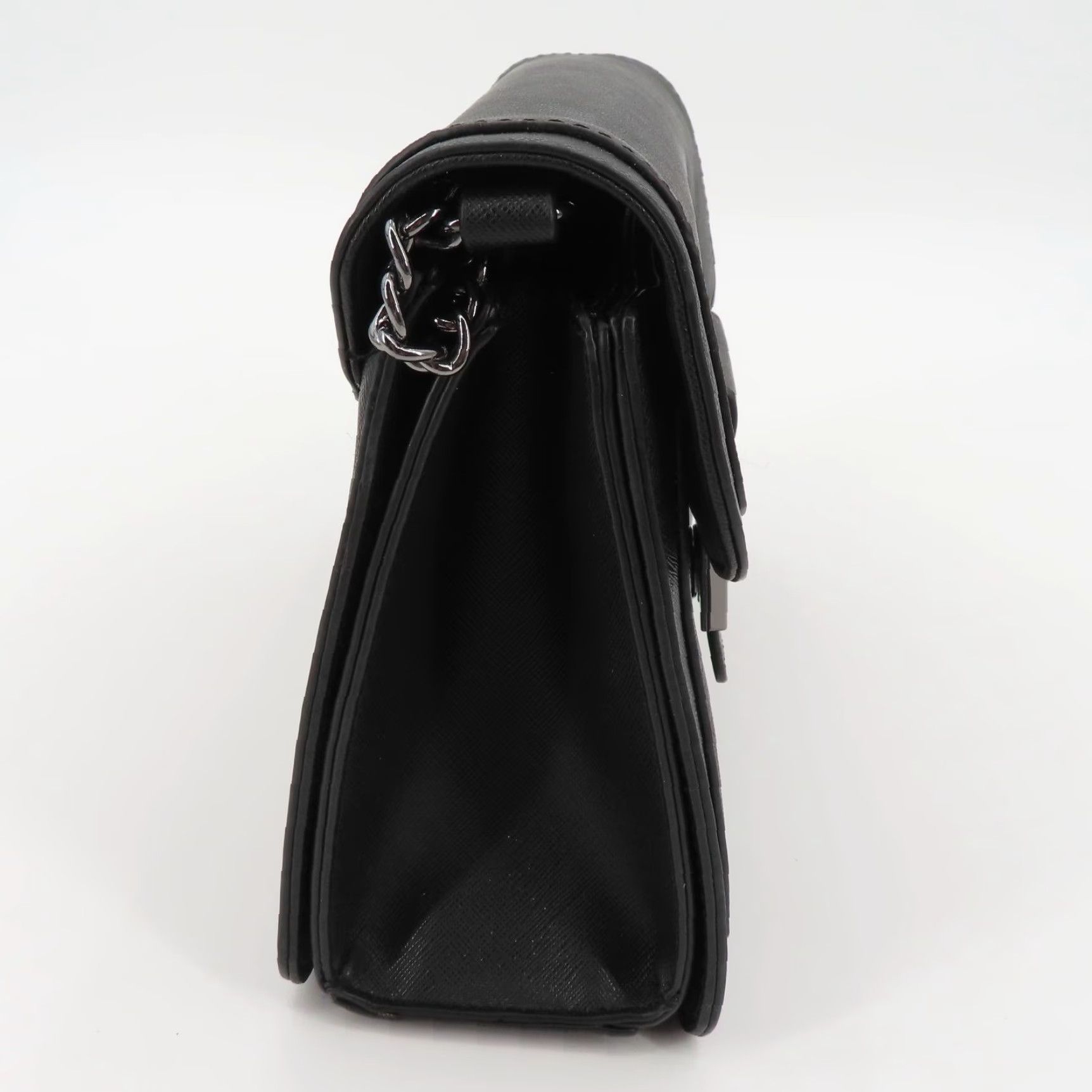 Guess GUESS Wallander Crossbody Bag Faux Leather Black Magnetic Flap Purse Handbag Women Size ONE SIZE - 7 Thumbnail