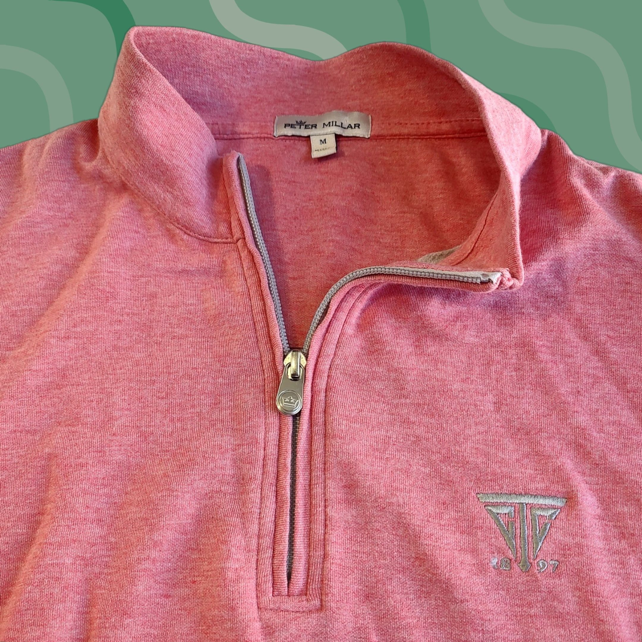 Peter Millar Peter Millar Golf Sweater M Pink Knit 1/4 Zip Pullover Mens Size US M / EU 48-50 / 2 - 1 Thumbnail
