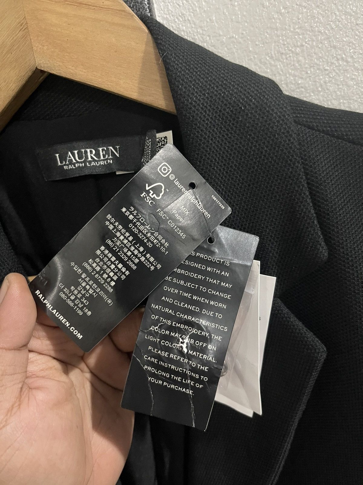 Lauren Ralph Lauren × Ralph Lauren Lauren Ralph Lauren Patch Jacquard Blazer Black Jacket Size L / US 10 / IT 46 - 14 Thumbnail