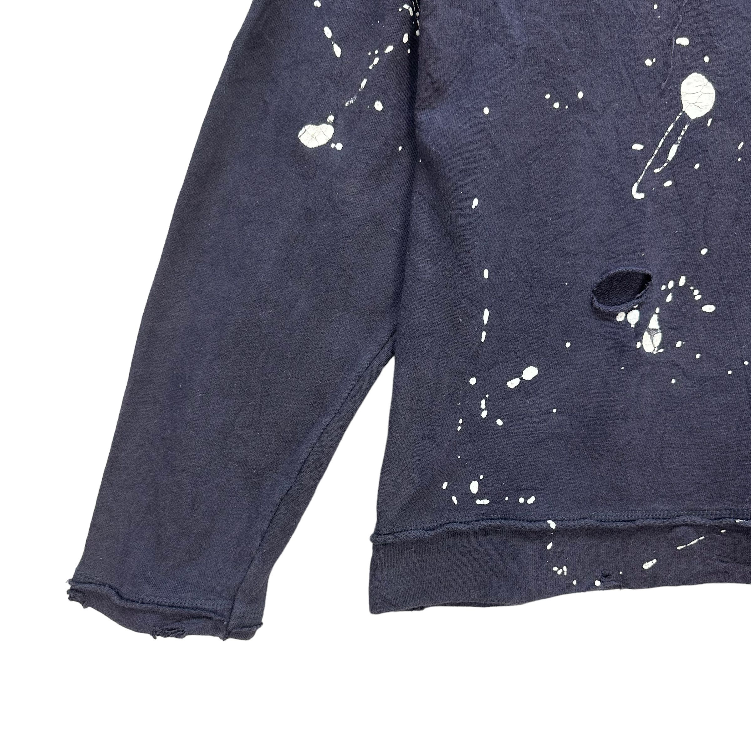 Japanese Brand TRASHED🔥 RIMASTER PAINT SPLATTER SWEATER #8305-002 Size US L / EU 52-54 / 3 - 4 Thumbnail