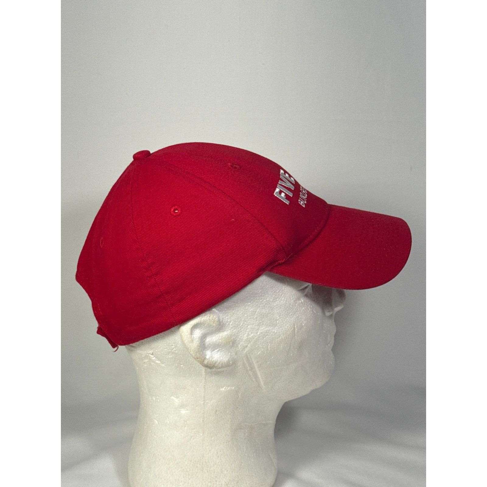 Other Five Guys Burgers And Fries Strapback Baseball Cap Red Size ONE SIZE - 3 Thumbnail