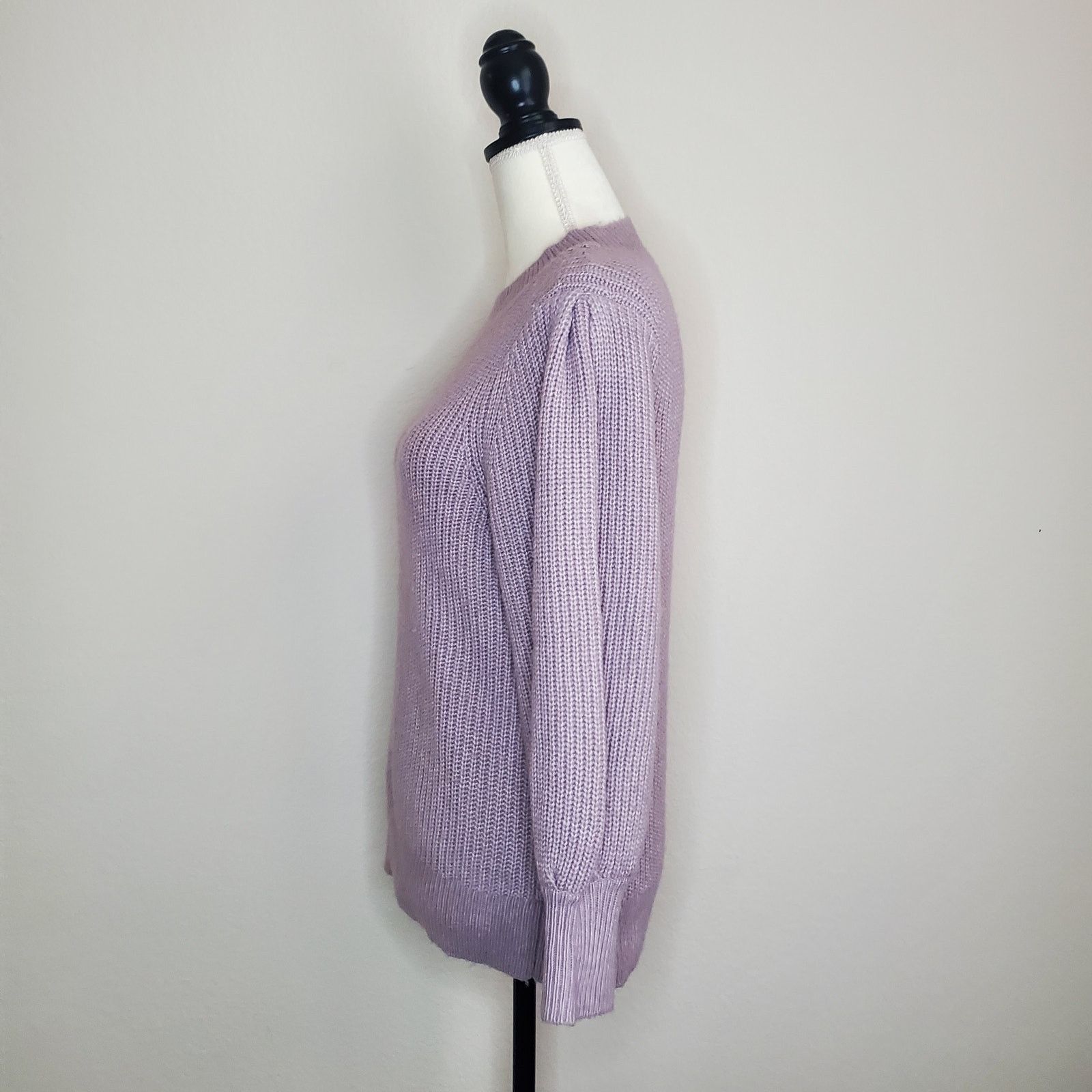 Nordstrom Halogen Purple Blouson Sweater Medium Size M / US 6-8 / IT 42-44 - 4 Thumbnail