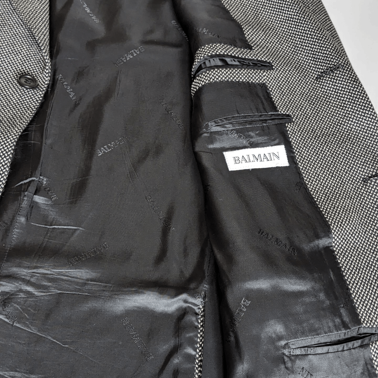 Balmain Vintage Balmain Men's Wool Blazer Jacket 52 2000s Archive Size 52S - 3 Thumbnail