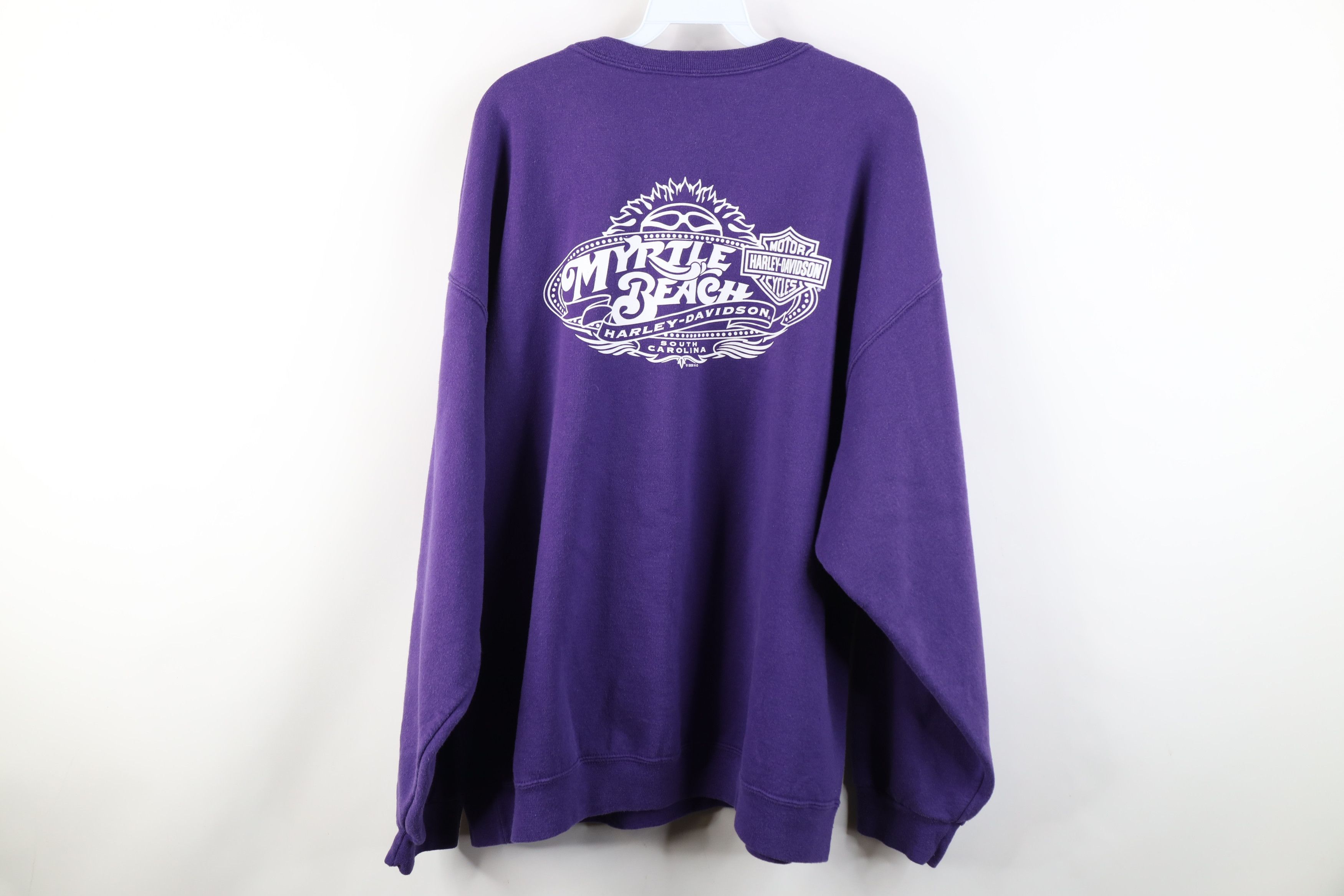 Harley Davidson Vintage Y2K Harley Davidson Old English Fire Sweatshirt Size US XXL / EU 58 / 5 - 13 Thumbnail