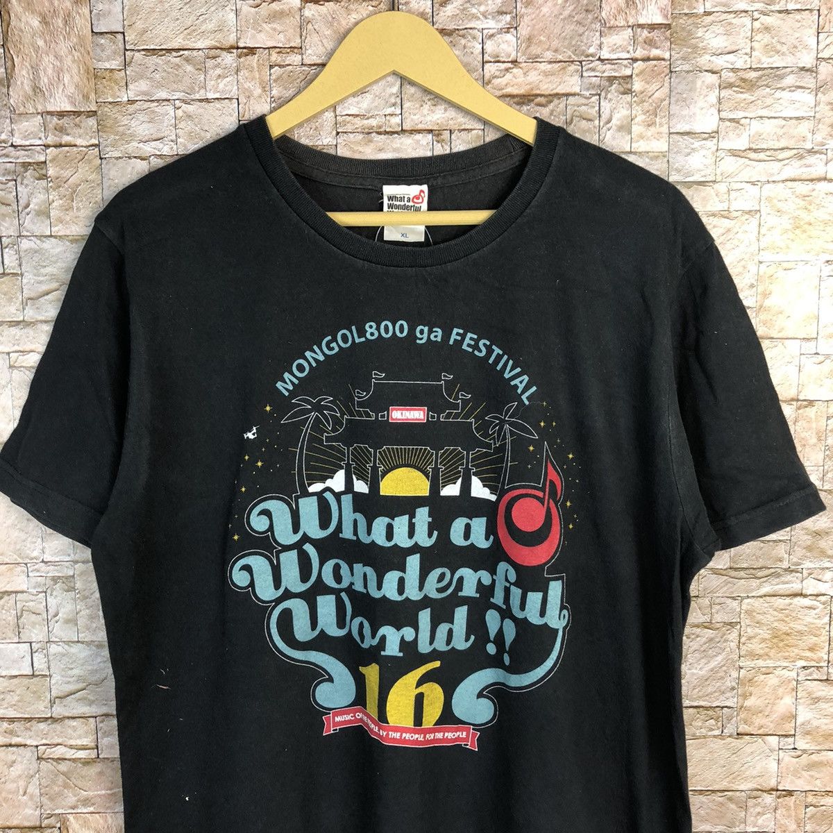 Japanese Brand × Vintage Okinawa Black Short T-Shirt #A391 Size US L / EU 52-54 / 3 - 2 Thumbnail