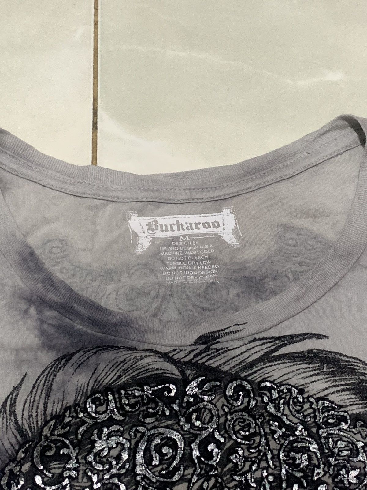 Seditionaries Buckaroo Mesh Skull Feathers Shirt Size US M / EU 48-50 / 2 - 5 Thumbnail