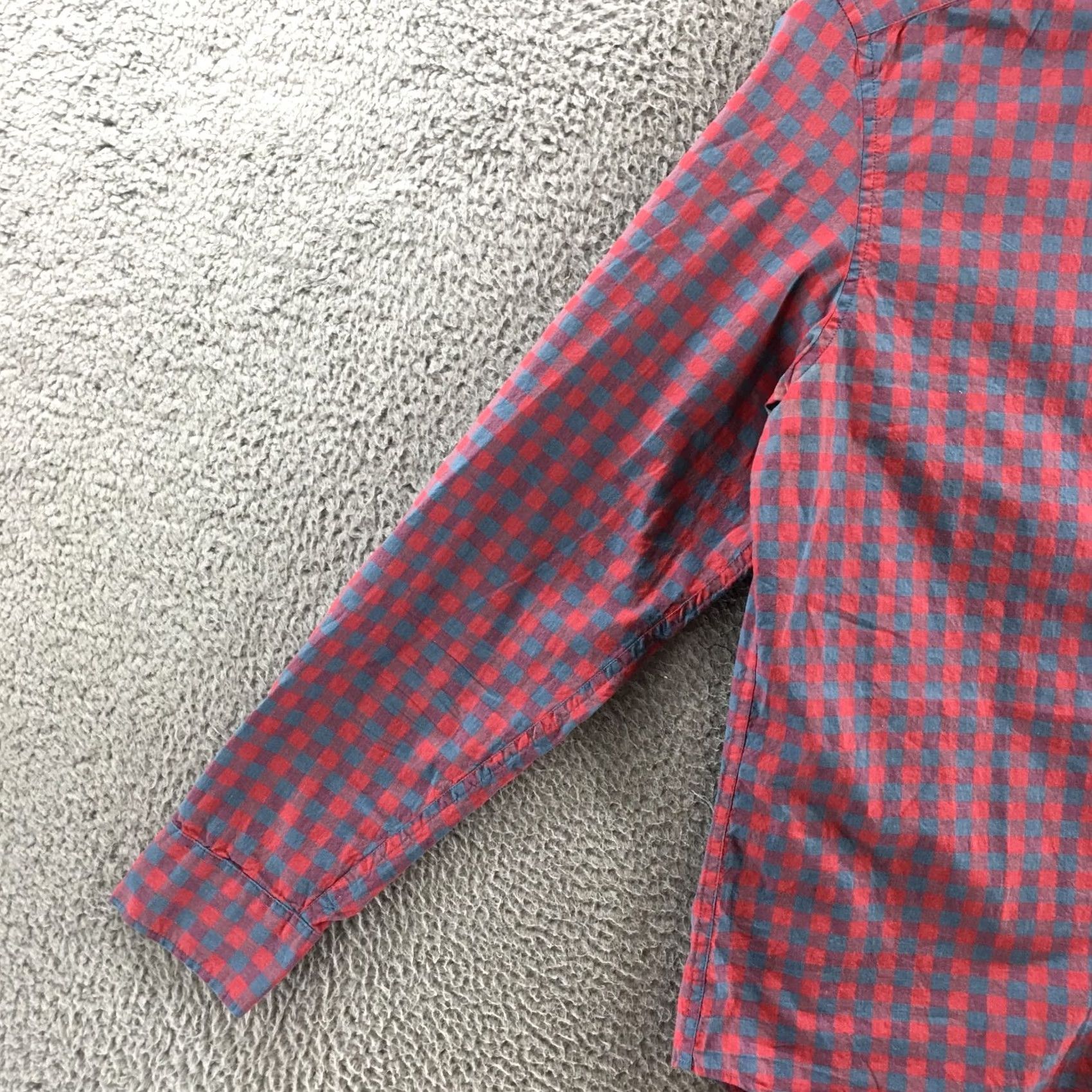 J.Crew J.CREW Shirt Mens Large Secret Wash Multicolor Gingham Button-Down Long Sleeve Shirt Size US L / EU 52-54 / 3 - 5 Thumbnail