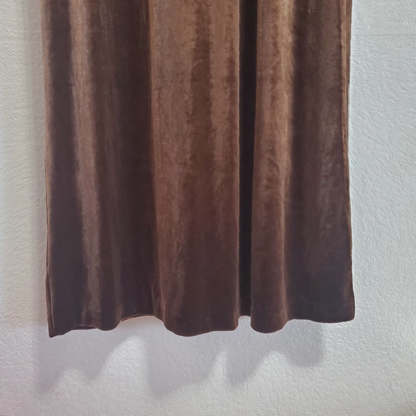 Laura Ashley VINTAGE Laura Ashley Velvet Maxi Dress Women M Brown VTG Empire Waist Short Sleeve 90s Size 32" / US 10 / IT 46 - 6 Thumbnail